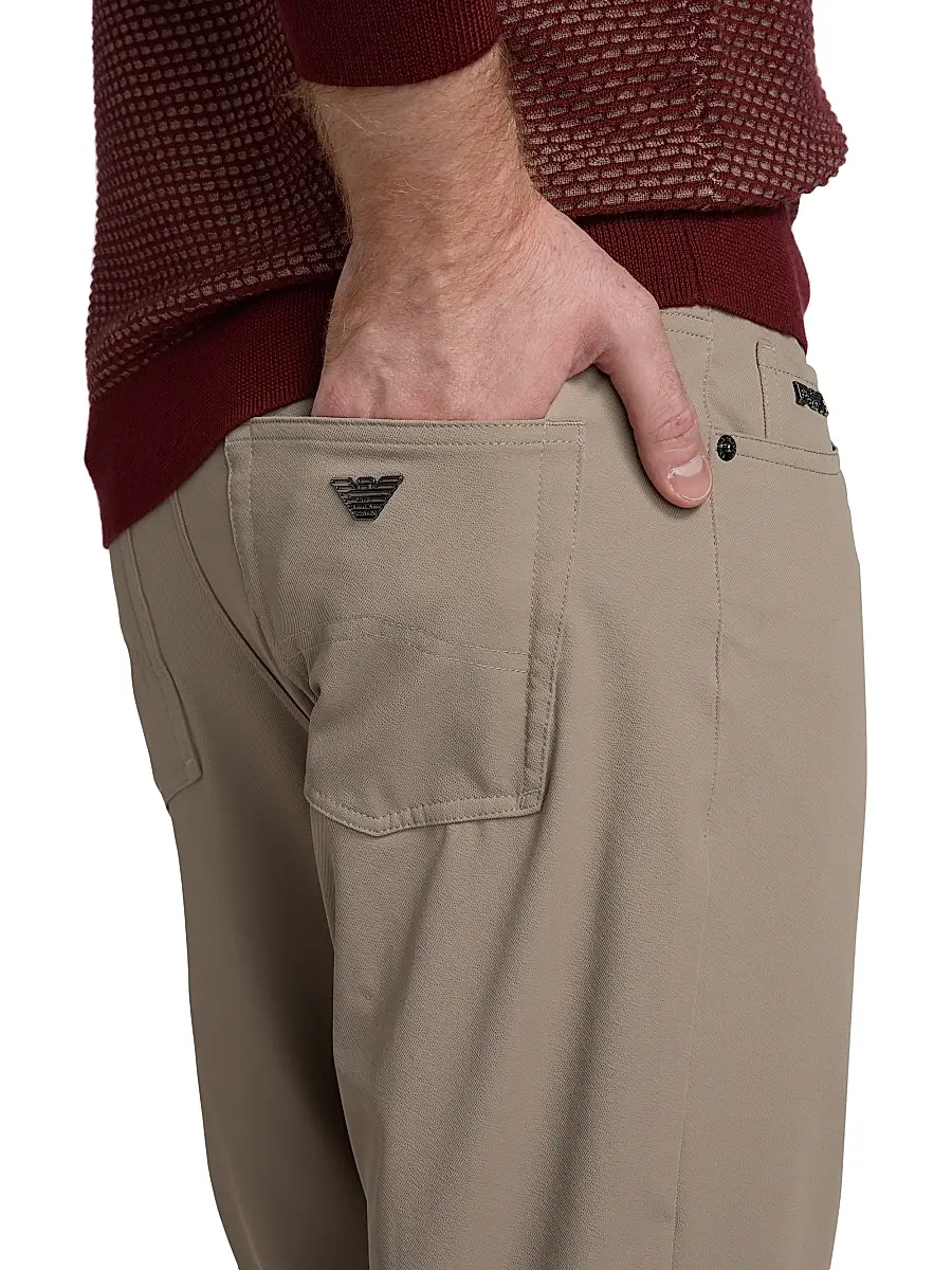 Emporio Armani Men's Stretch Tech Five-Pocket Pants | Thumbnail 6 Emporio Armani Men's Stretch Tech Five-Pocket Pants | Thumbnail 6