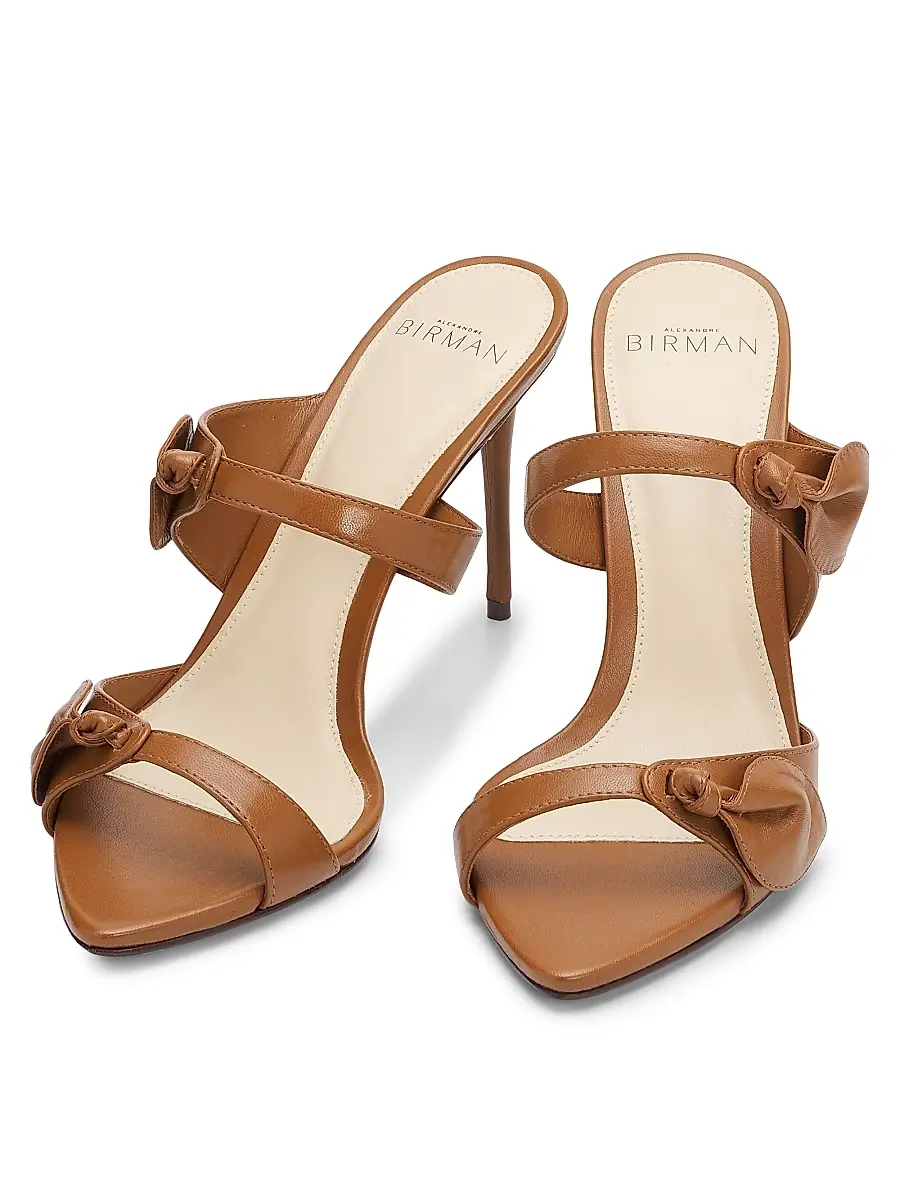 Alexandre Birman Women's Magnolia 85MM Leather Mules | Thumbnail 2 Alexandre Birman Women's Magnolia 85MM Leather Mules | Thumbnail 2