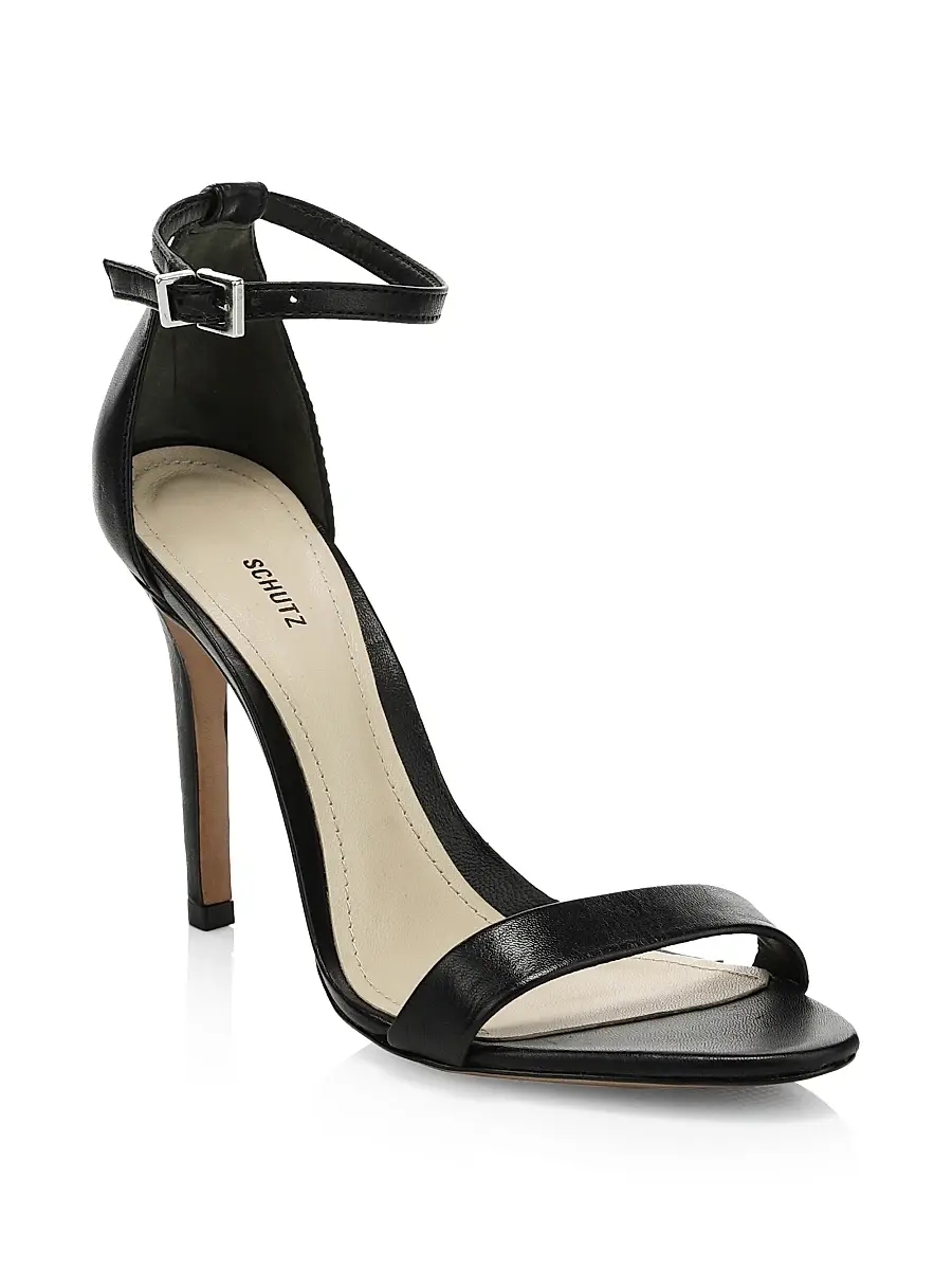 Schutz Women's Cadey-Lee Leather Ankle-Strap Sandals | Thumbnail 2 Schutz Women's Cadey-Lee Leather Ankle-Strap Sandals | Thumbnail 2