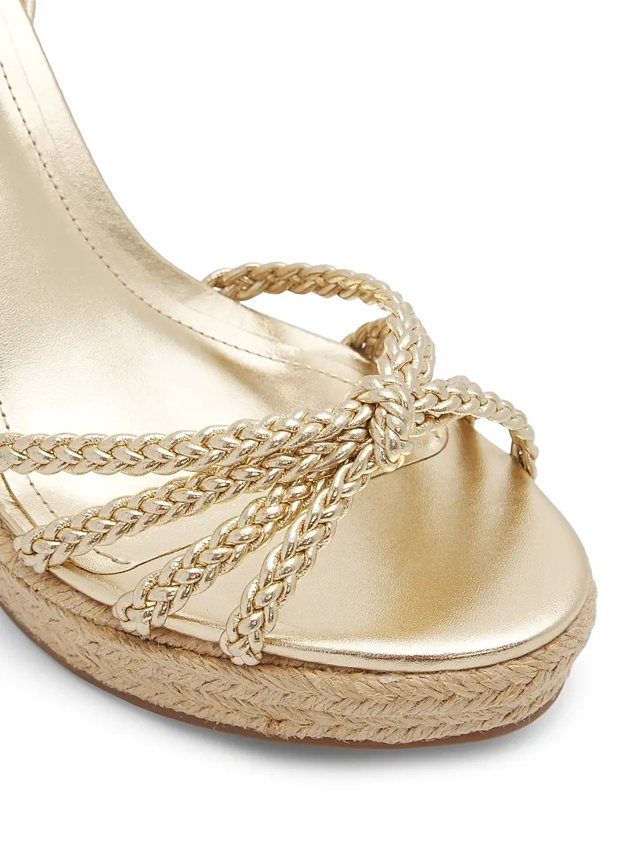 Schutz Women's Adele 95MM Leather Ankle-Wrap Wedge Sandals | Thumbnail 6 Schutz Women's Adele 95MM Leather Ankle-Wrap Wedge Sandals | Thumbnail 6