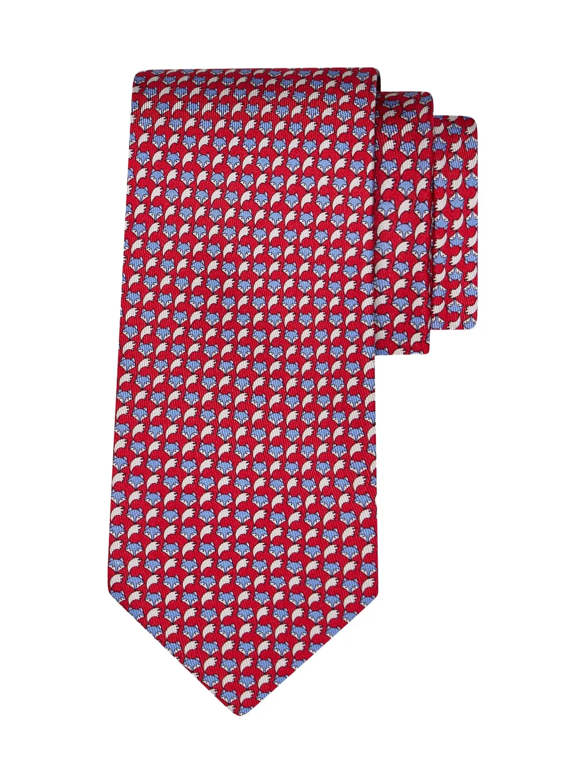 Ferragamo Men's Alda Animal-Print Silk Tie
