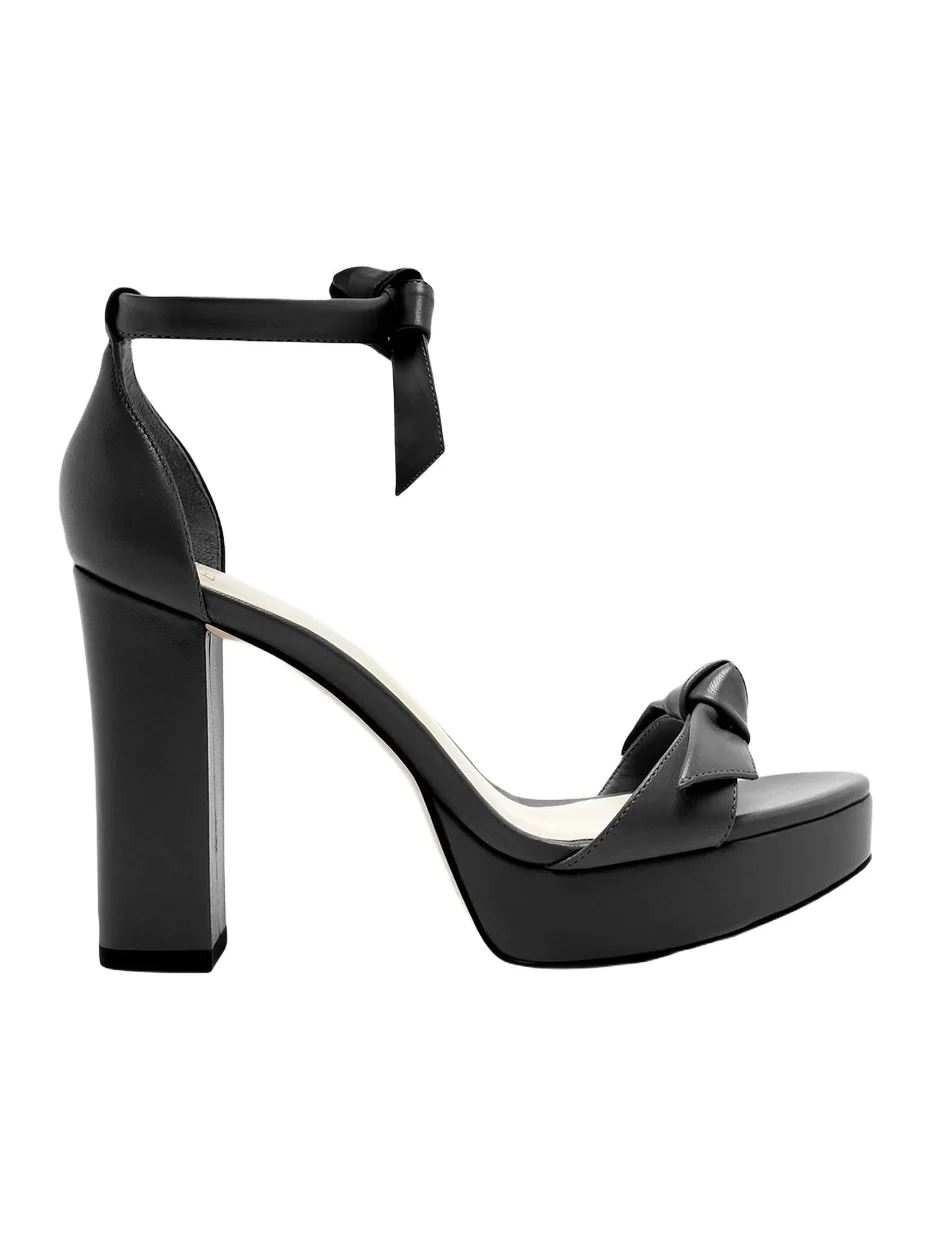 Alexandre Birman Women's Mabeleh 110MM Bow Leather Platform Sandals