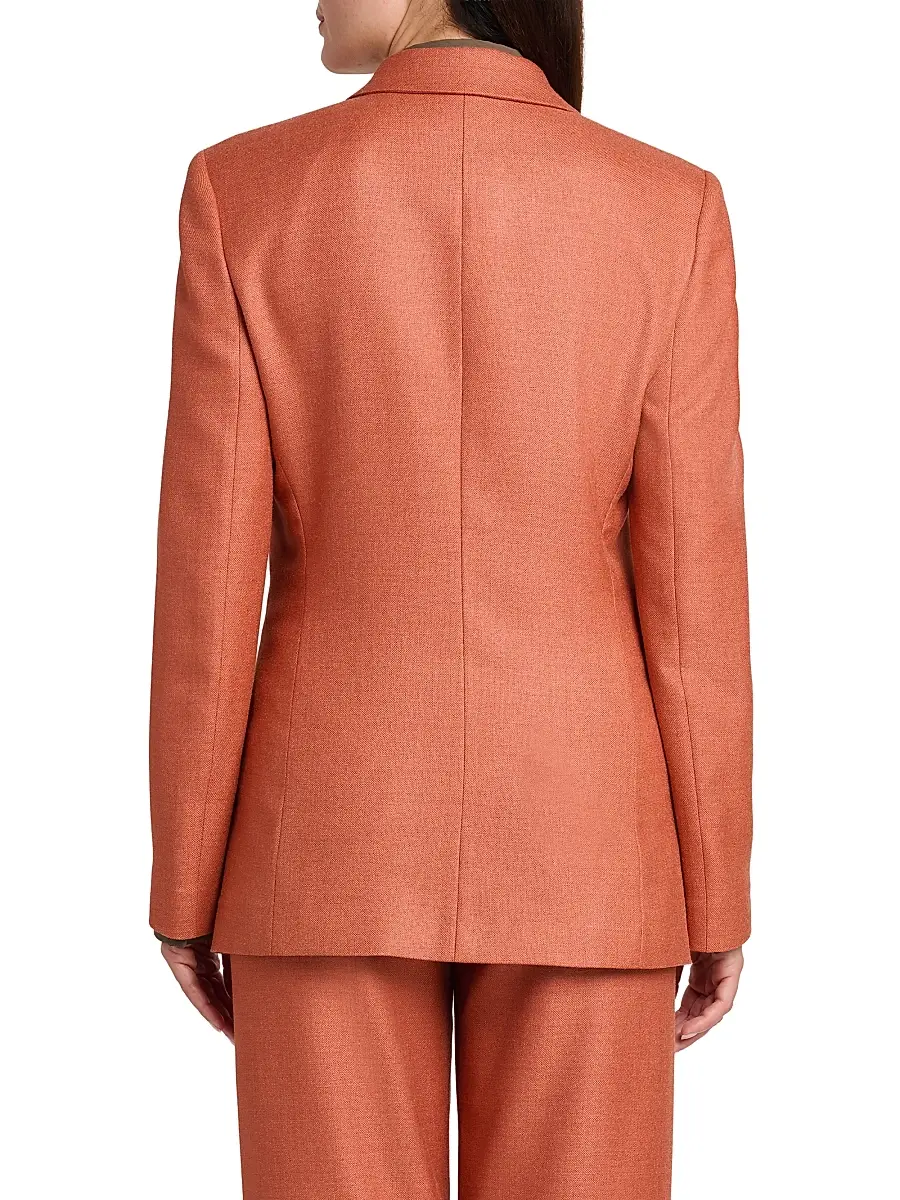 Giorgio Armani Women's Silk-Wool Single-Button Blazer | Thumbnail 5 Giorgio Armani Women's Silk-Wool Single-Button Blazer | Thumbnail 5
