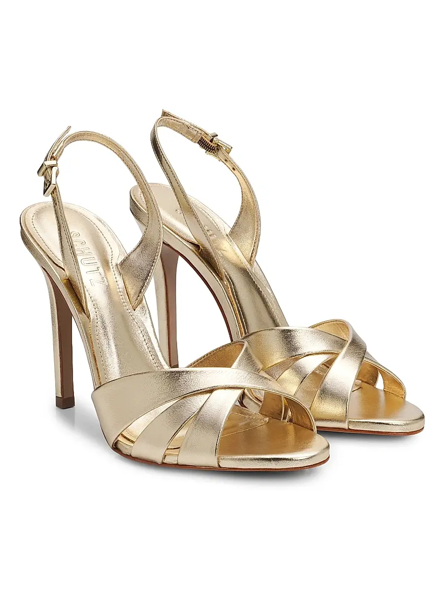 Schutz Women's Keefa 110MM Leather Sandals | Thumbnail 2 Schutz Women's Keefa 110MM Leather Sandals | Thumbnail 2
