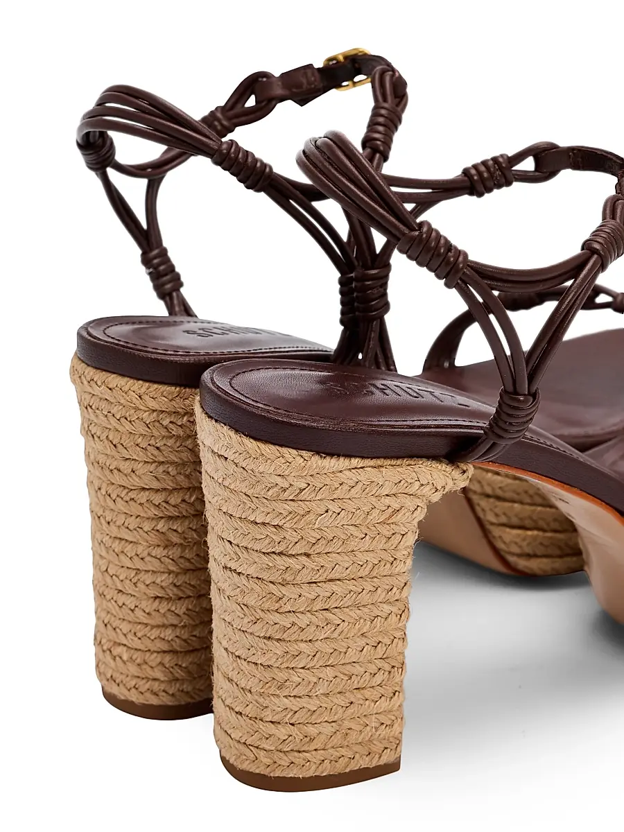 Schutz Women's Nara 100MM Leather Espadrille Platform Sandals | Thumbnail 5 Schutz Women's Nara 100MM Leather Espadrille Platform Sandals | Thumbnail 5