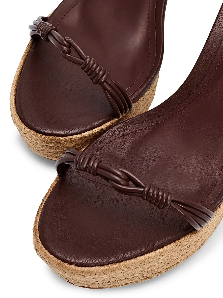 Schutz Women's Nara 100MM Leather Espadrille Platform Sandals | Thumbnail 6 Schutz Women's Nara 100MM Leather Espadrille Platform Sandals | Thumbnail 6