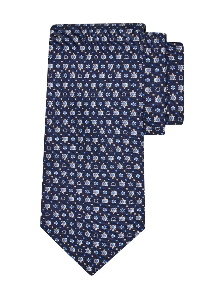 Ferragamo Men's Nuga Silk Turtle Tie