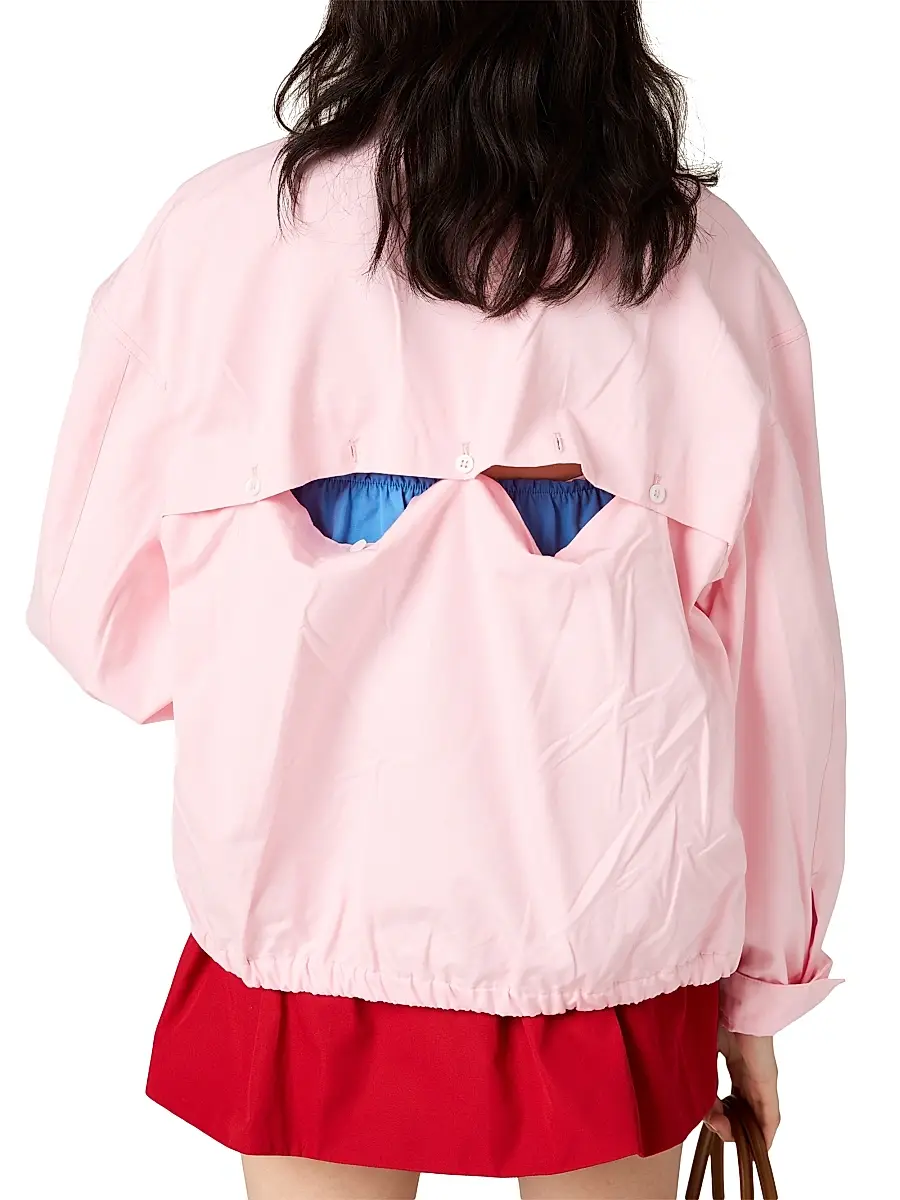 Miu Miu Women's Poplin Blouson Jacket | Thumbnail 6