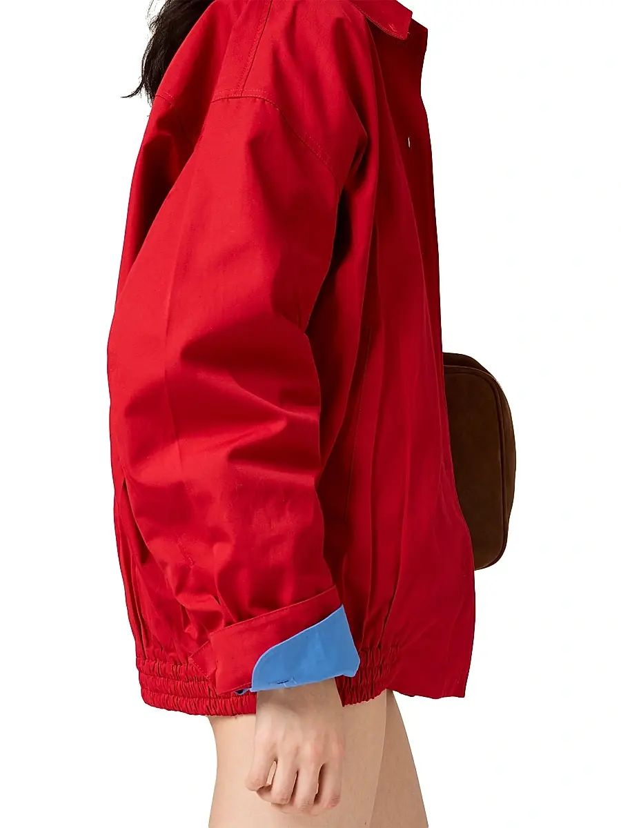 Miu Miu Women's Heavy Poplin Blouson Jacket | Thumbnail 5