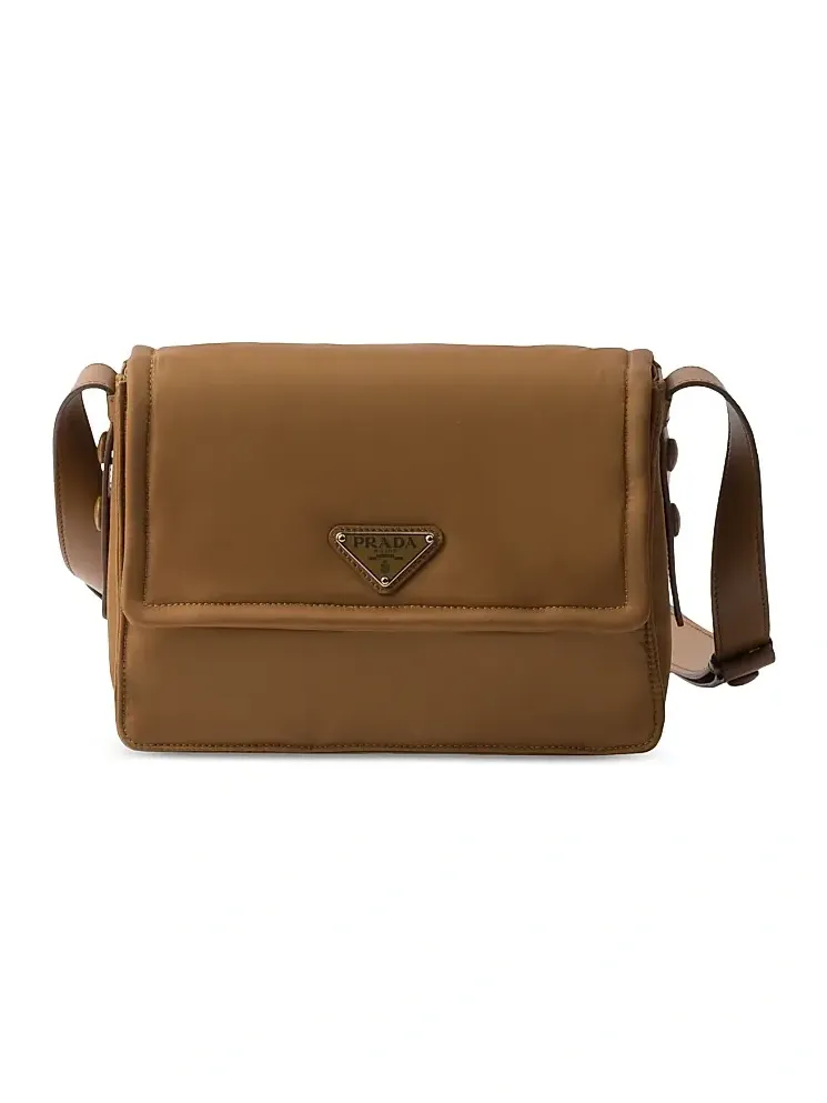 Women's Small Padded Re-Nylon Shoulder Bag
