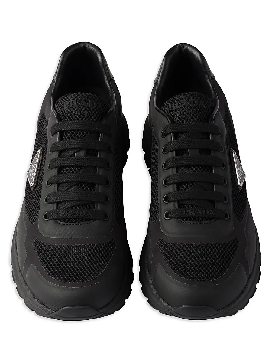 Prada Men's Prax 2.0 Fabric Sneakers - Black | Thumbnail 2 Prada Men's Prax 2.0 Fabric Sneakers - Black | Thumbnail 2