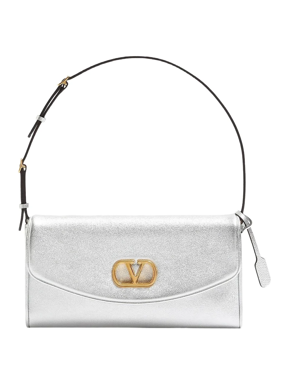 Women's DeVain Small Shoulder Bag in Laminated Nappa Leather