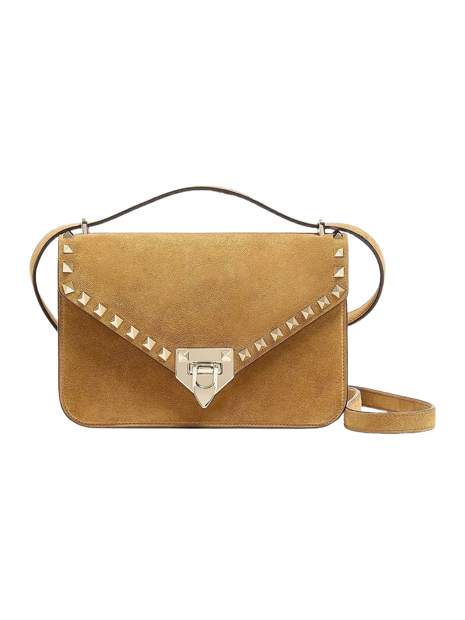 Women's Rockstud Small Suede Crossbody Bag