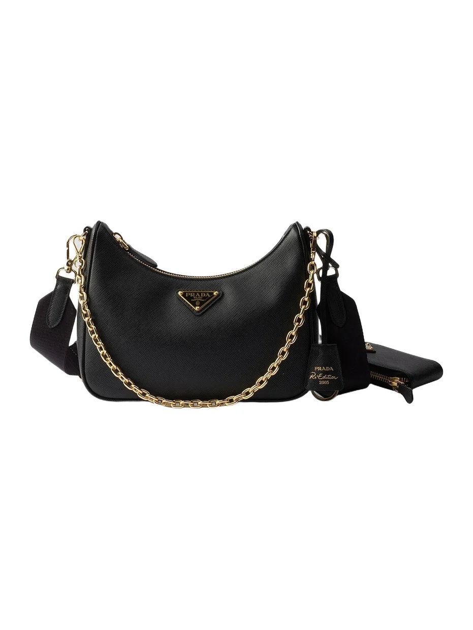 Women's Re-Edition 2005 Saffiano Leather Shoulder Bag