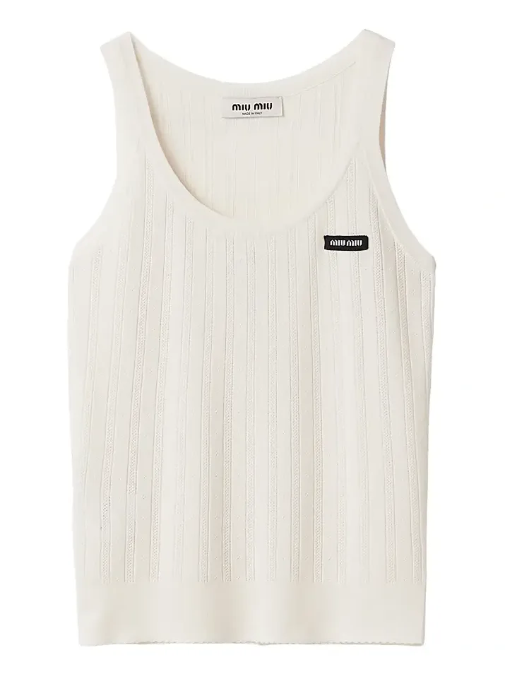 Miu Miu Women's Cashmere and Silk Tank Top