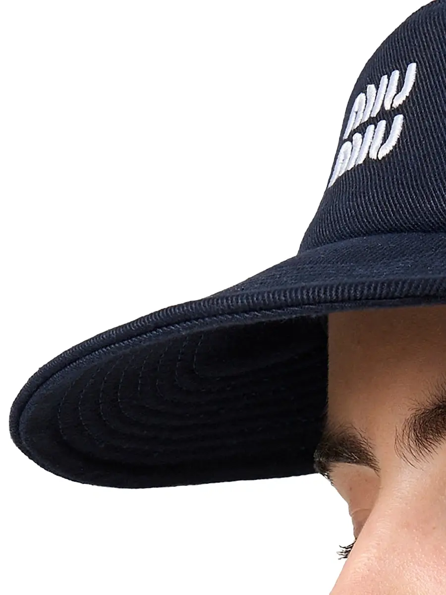 Miu Miu Women's Denim Visor | Thumbnail 2
