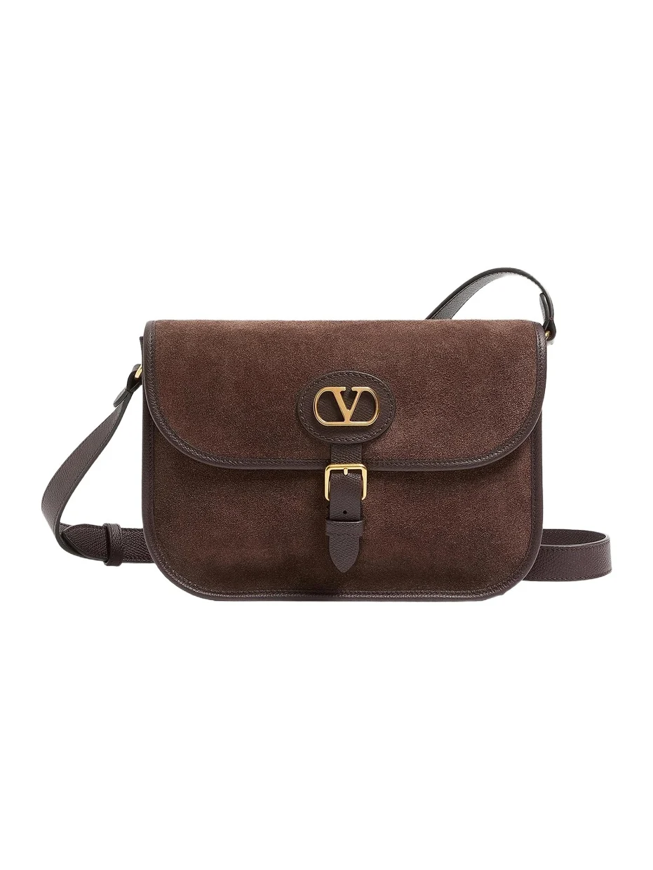 Valentino Men's Antibes Suede Shoulder Bag
