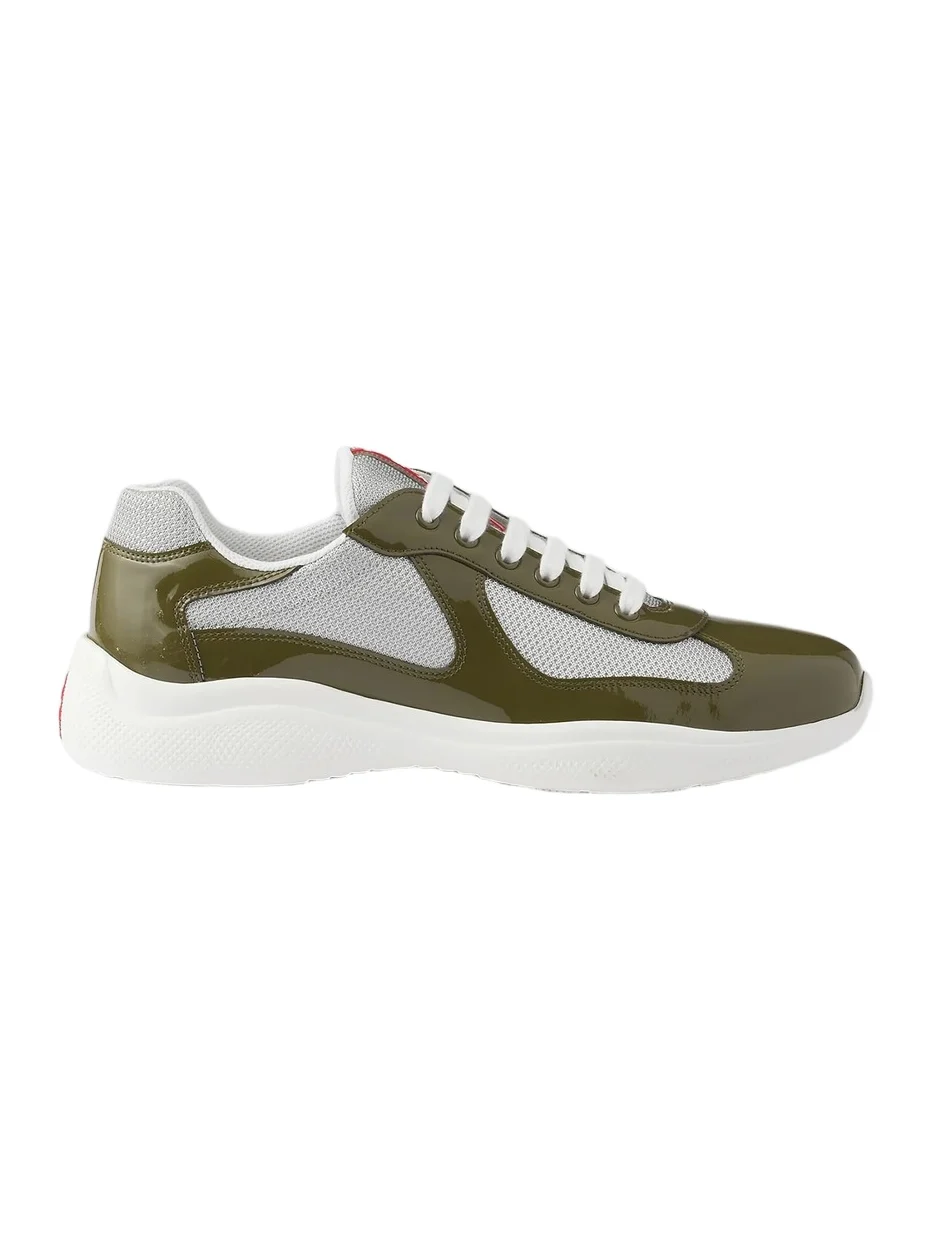 Men's Patent Leather and Technical Fabric America's Cup Sneakers Men's Patent Leather and Technical Fabric America's Cup Sneakers