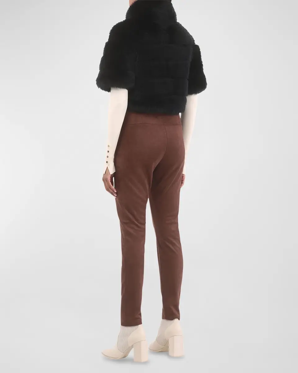 Gorski Reversible Merinillo Lamb Shearling Bolero Jacket With Cropped Sleeves | Thumbnail 4 Gorski Reversible Merinillo Lamb Shearling Bolero Jacket With Cropped Sleeves | Thumbnail 4