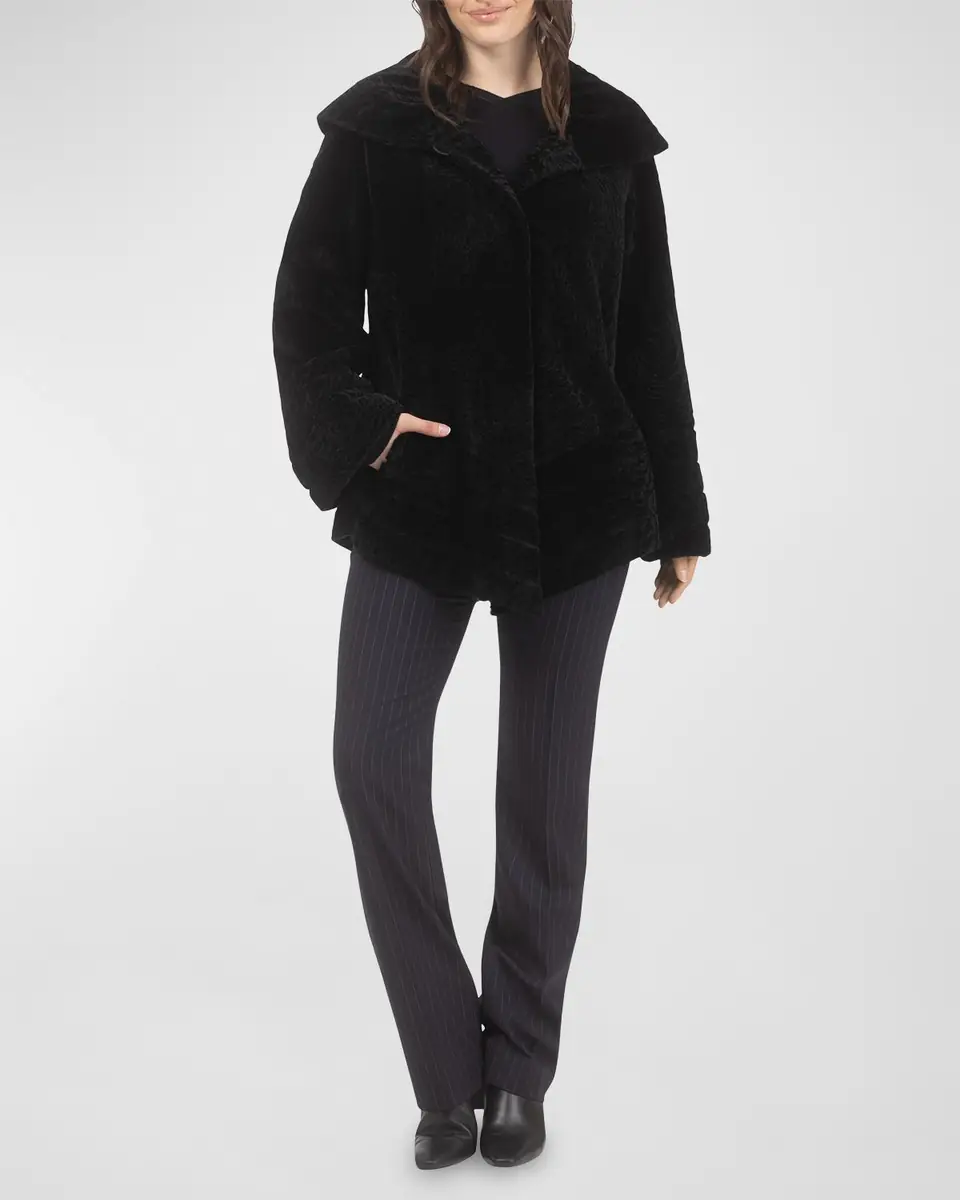 Gorski Reversible Textured Lamb Shearling Jacket | Thumbnail 2