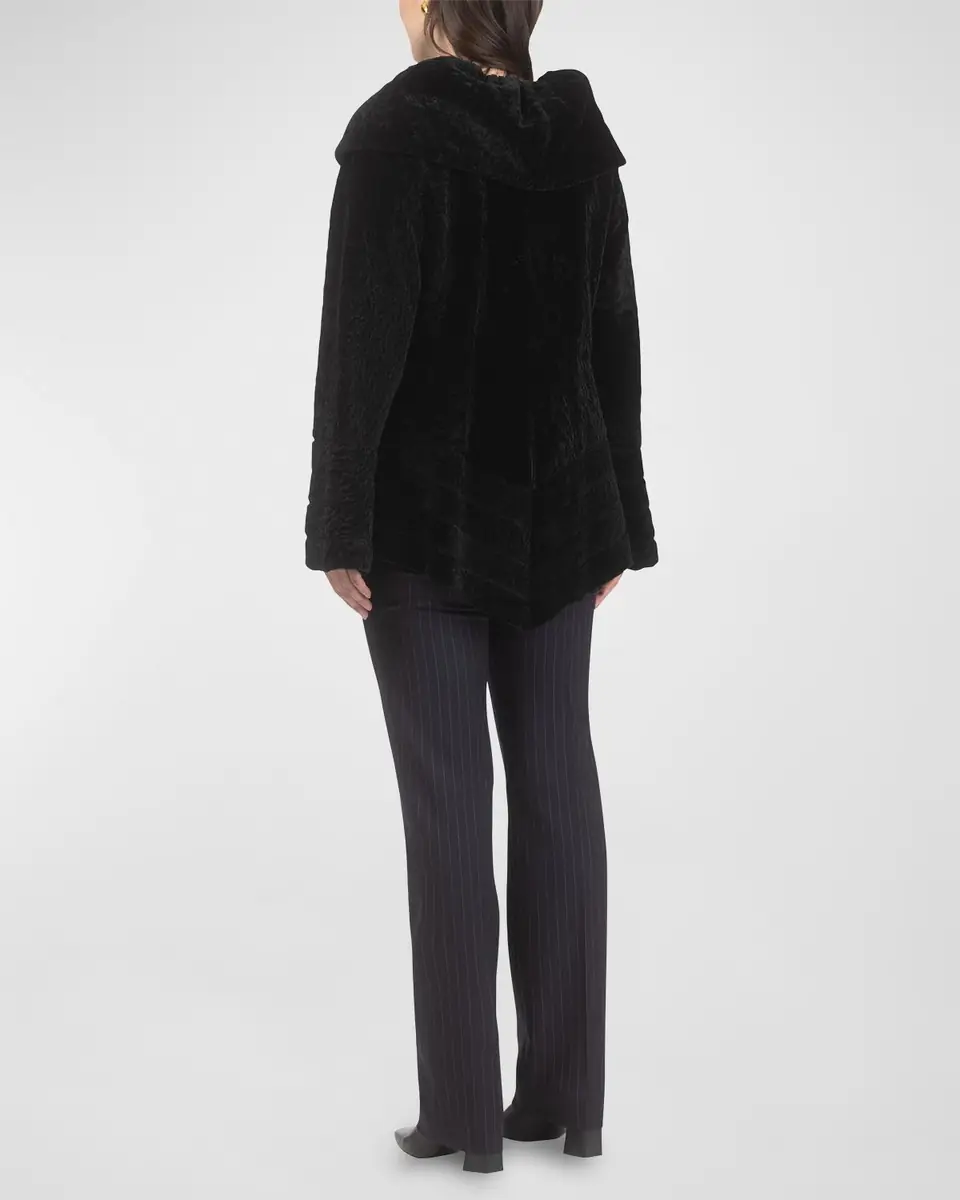 Gorski Reversible Textured Lamb Shearling Jacket | Thumbnail 3
