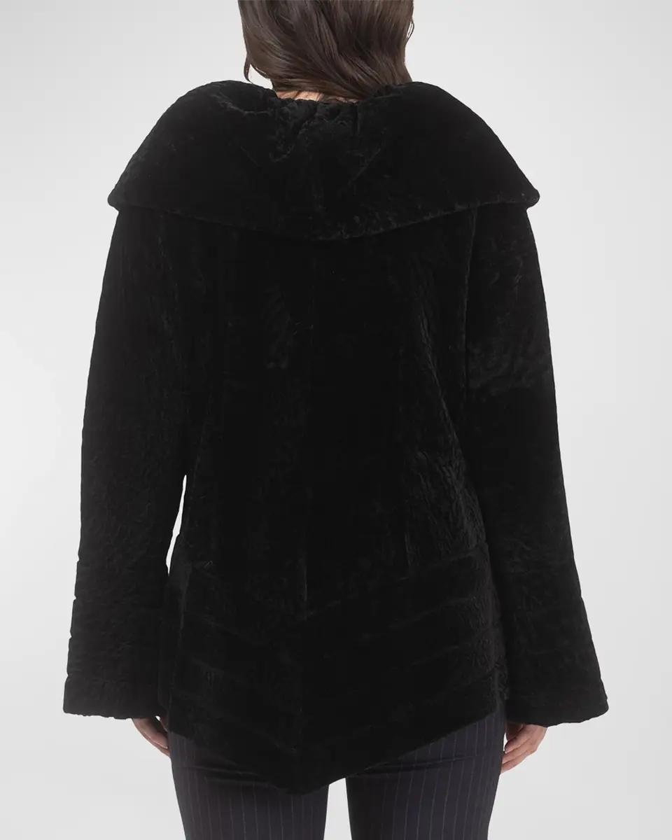 Gorski Reversible Textured Lamb Shearling Jacket | Thumbnail 5