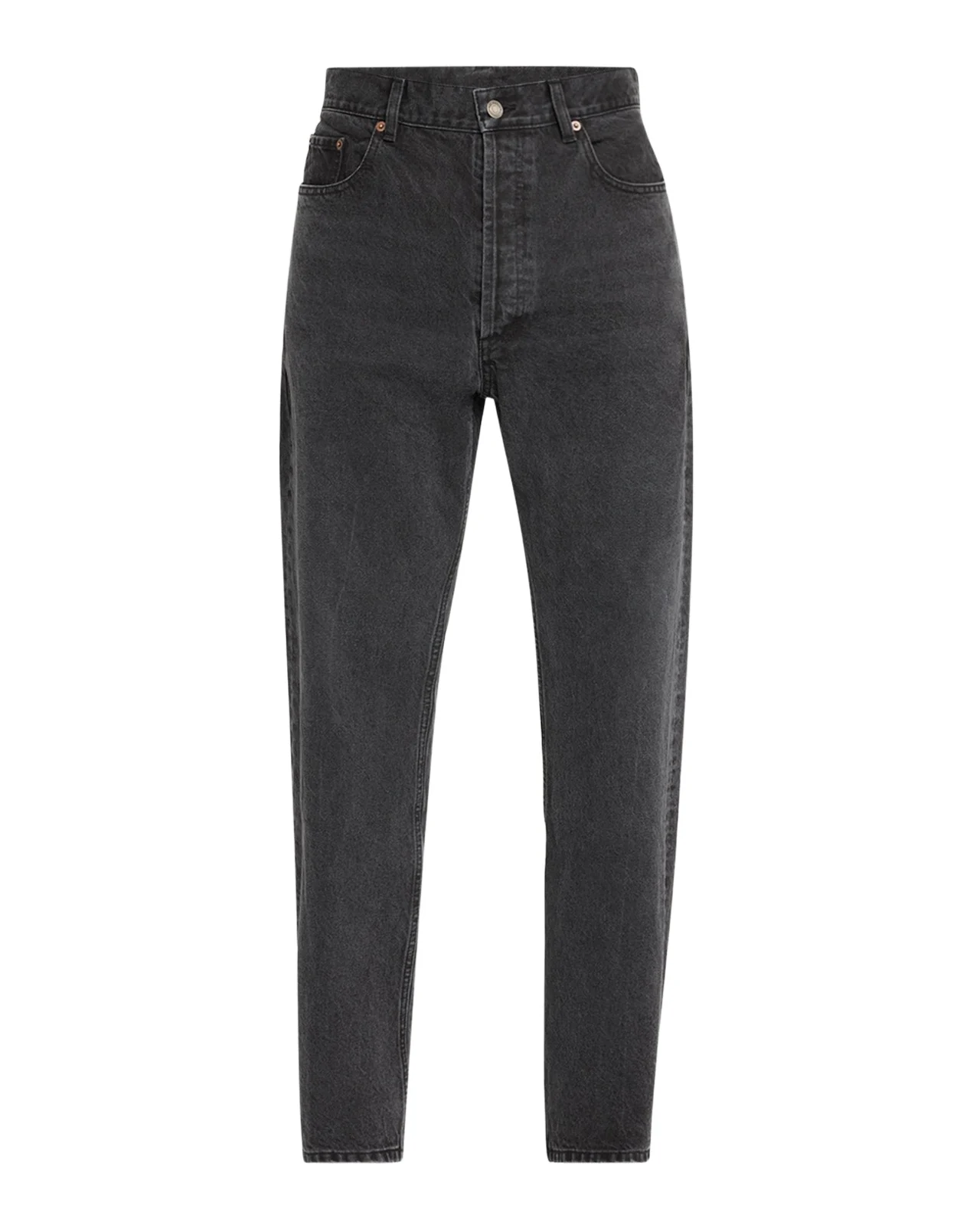 Saint Laurent Men's Loose-Fit Faded Denim Jeans