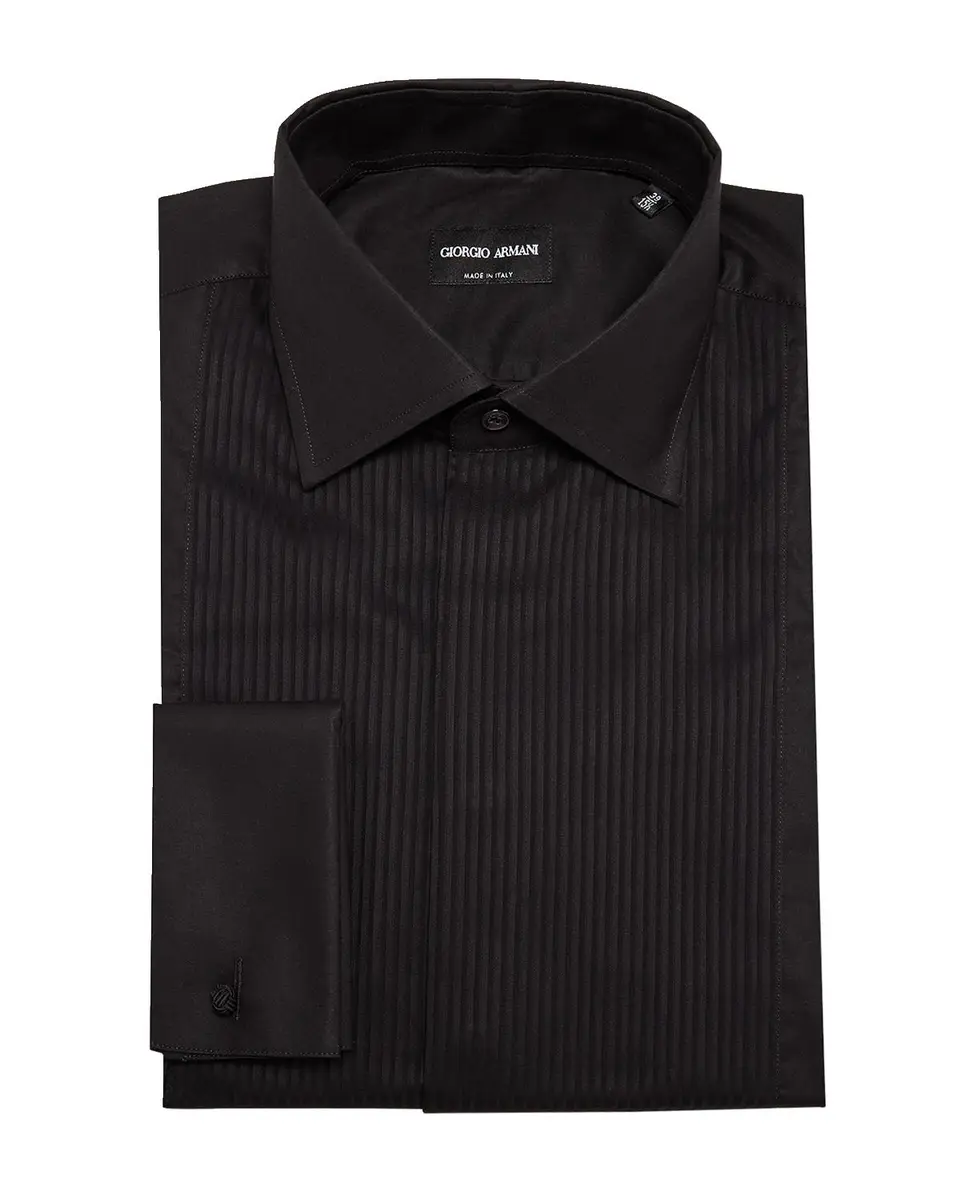 Giorgio Armani Men's Formal Bib Dress Shirt | Thumbnail 3