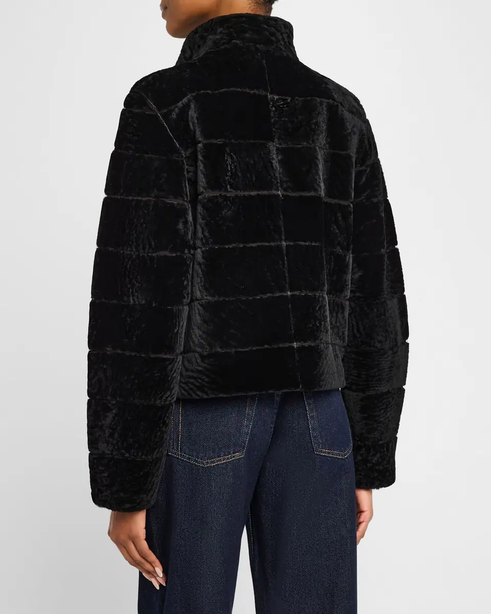 Gorski Reversible Textured Lamb Shearling Jacket | Thumbnail 3 Gorski Reversible Textured Lamb Shearling Jacket | Thumbnail 3