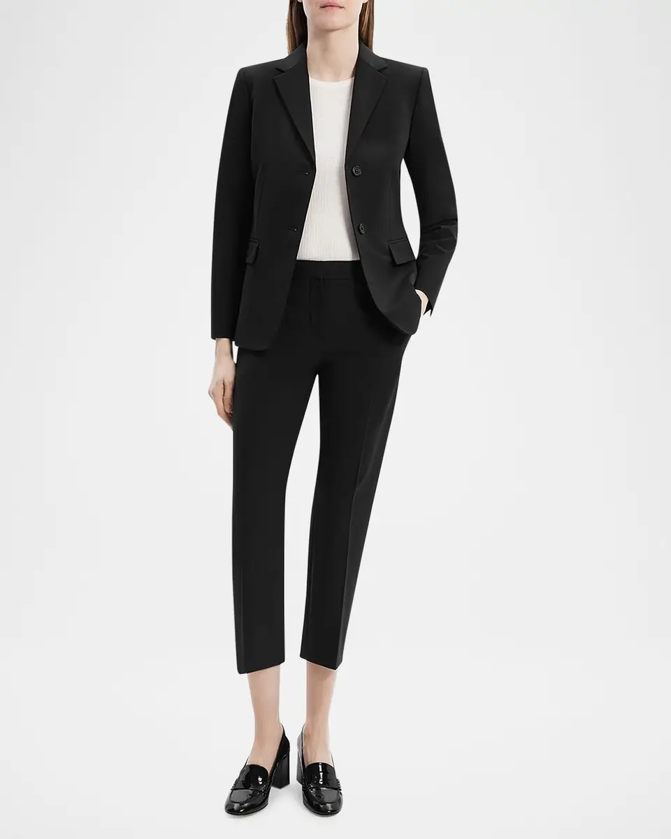 Theory Traceable Wool Slim Single-Breasted Blazer | Thumbnail 2 Theory Traceable Wool Slim Single-Breasted Blazer | Thumbnail 2