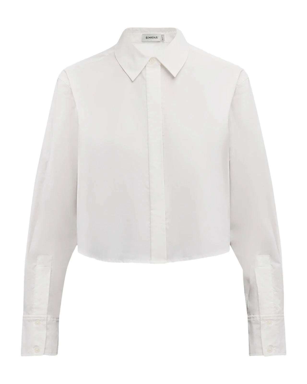 Renata Cropped Button-Front Shirt Renata Cropped Button-Front Shirt