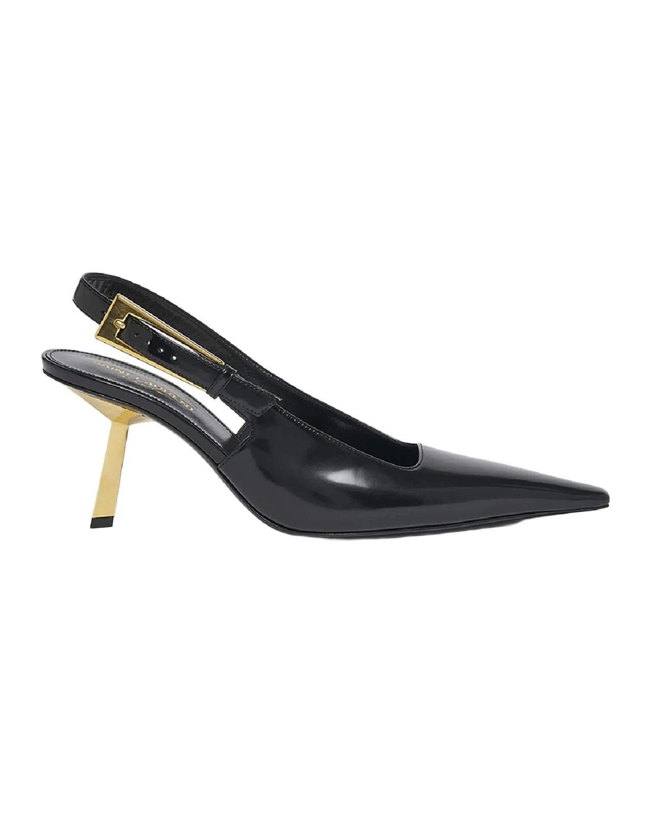 Saint Laurent Lee Slingback Buckle Pumps