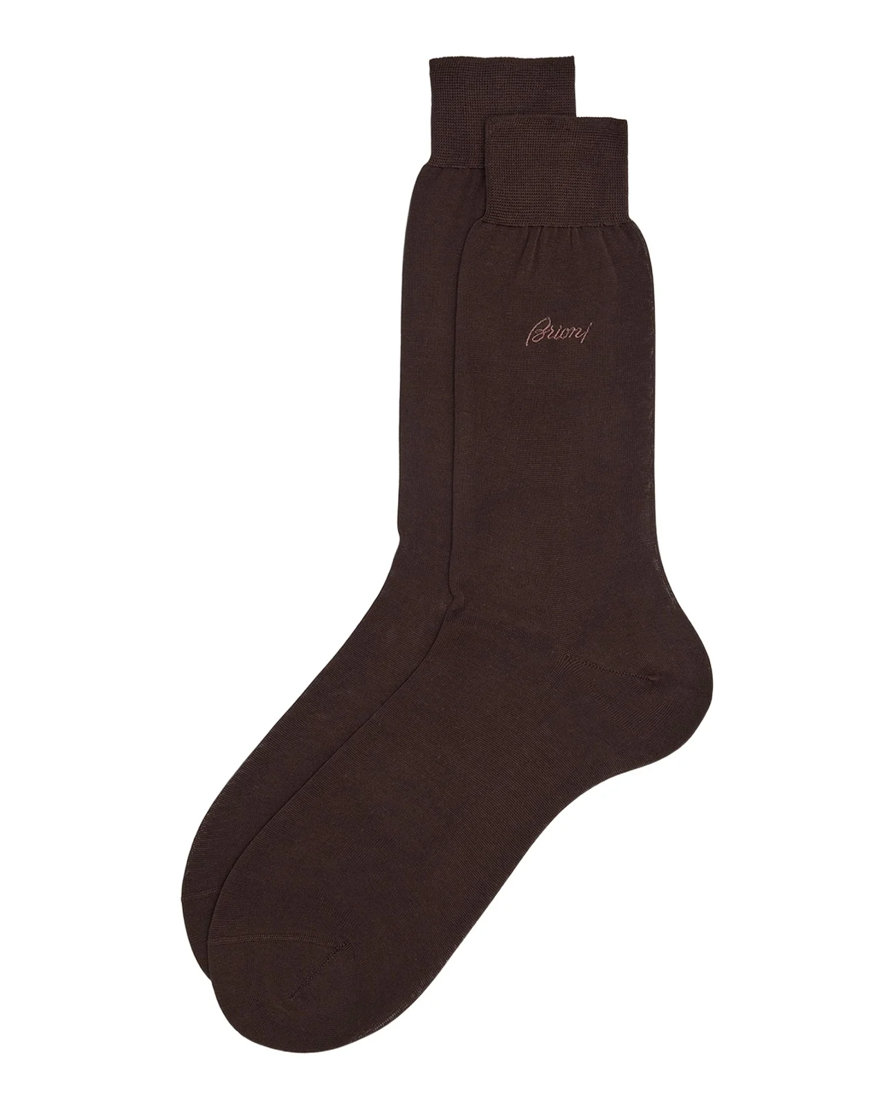 Brioni Men's Solid Crew Socks