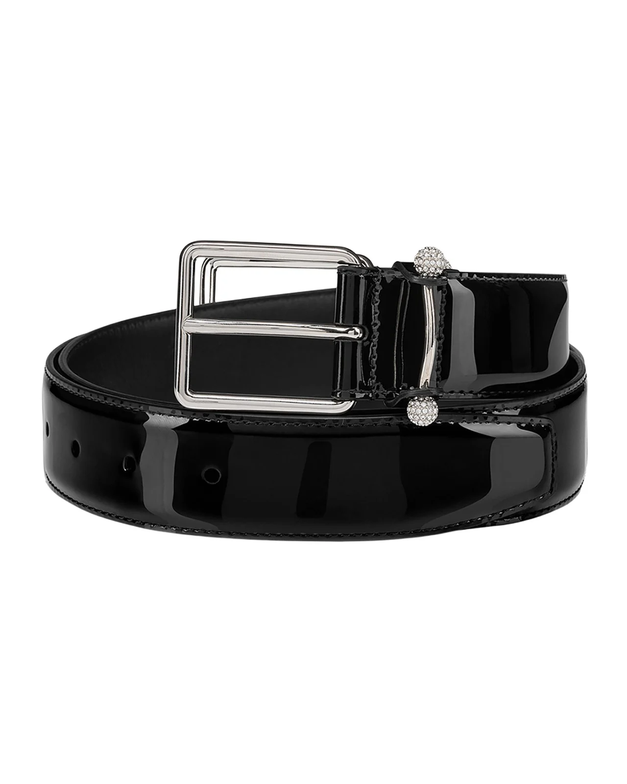 Men's Chambeliss Night Strass Patent Leather Belt