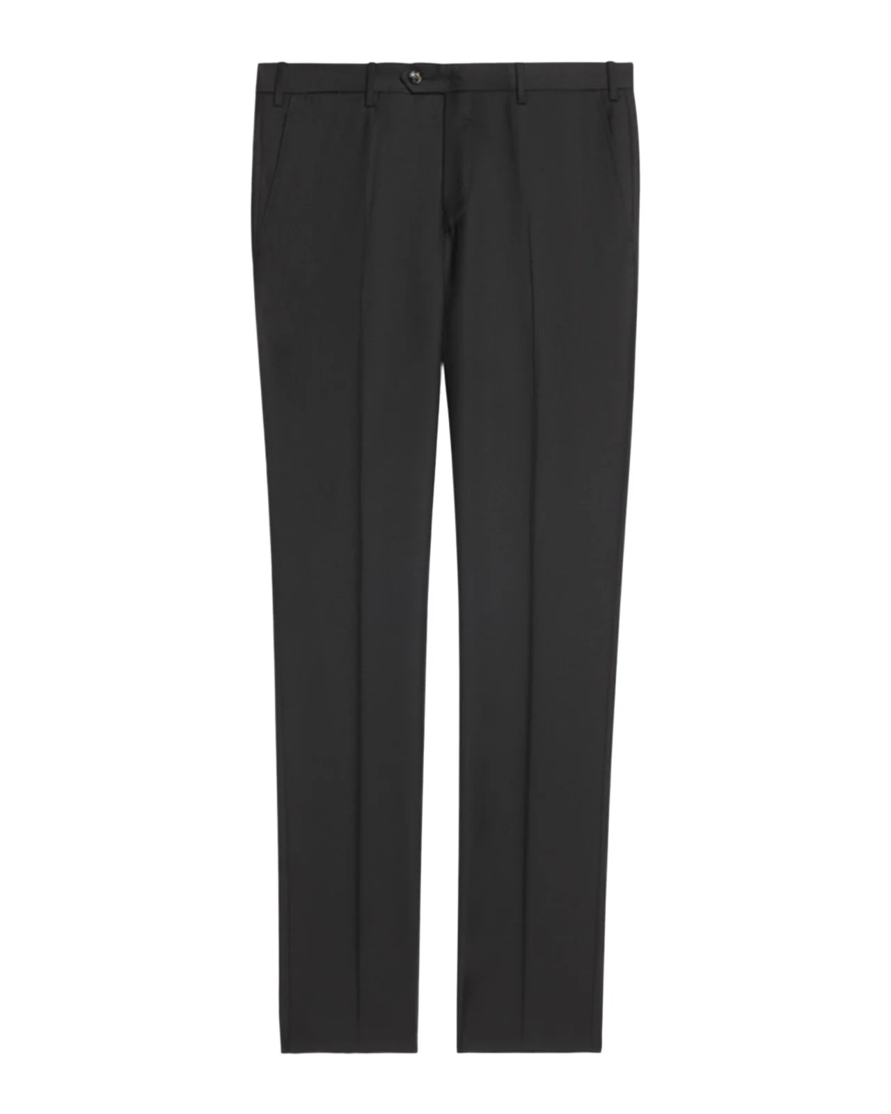 Men's Flat-Front Wool Trousers Men's Flat-Front Wool Trousers