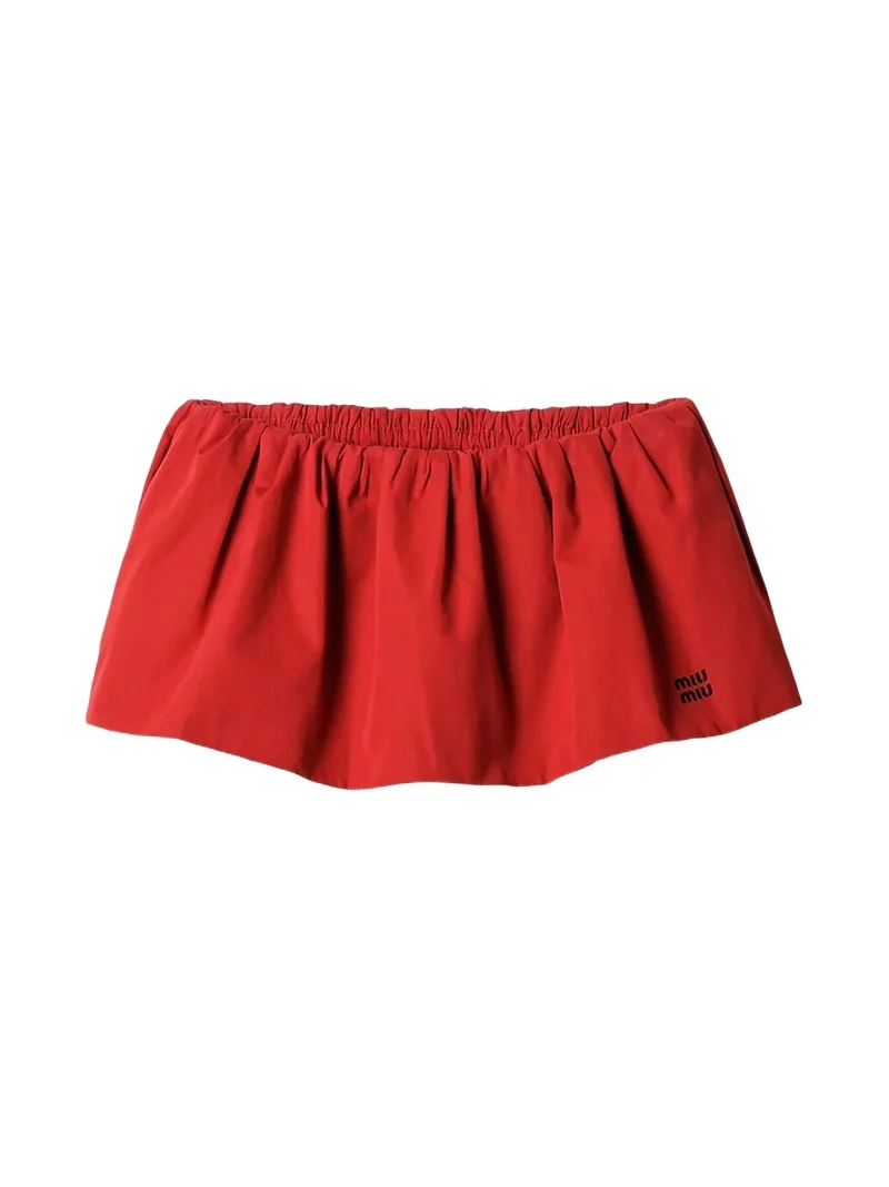 Miu Miu Women's Poplin Mini-Skirt