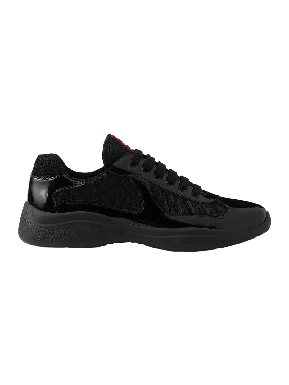 Men's Patent Leather and Technical Fabric America's Cup Sneakers