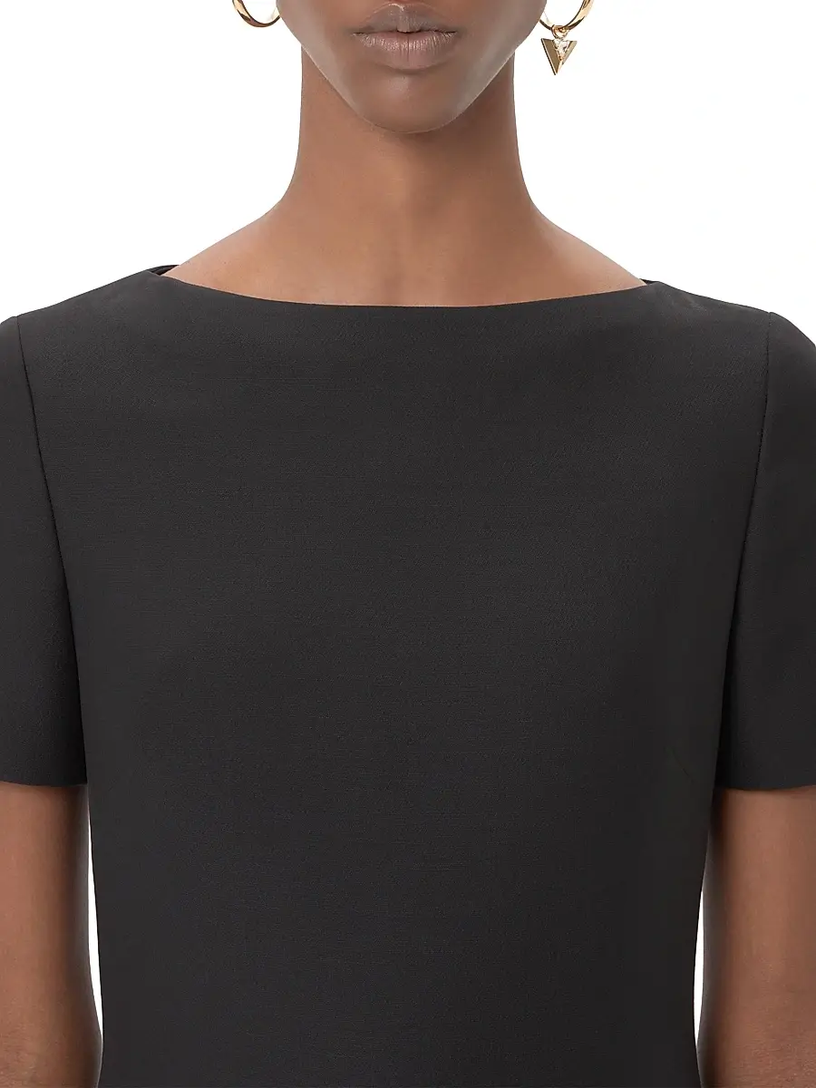 Valentino Women's Crepe Couture Short Dress | Thumbnail 5 Valentino Women's Crepe Couture Short Dress | Thumbnail 5