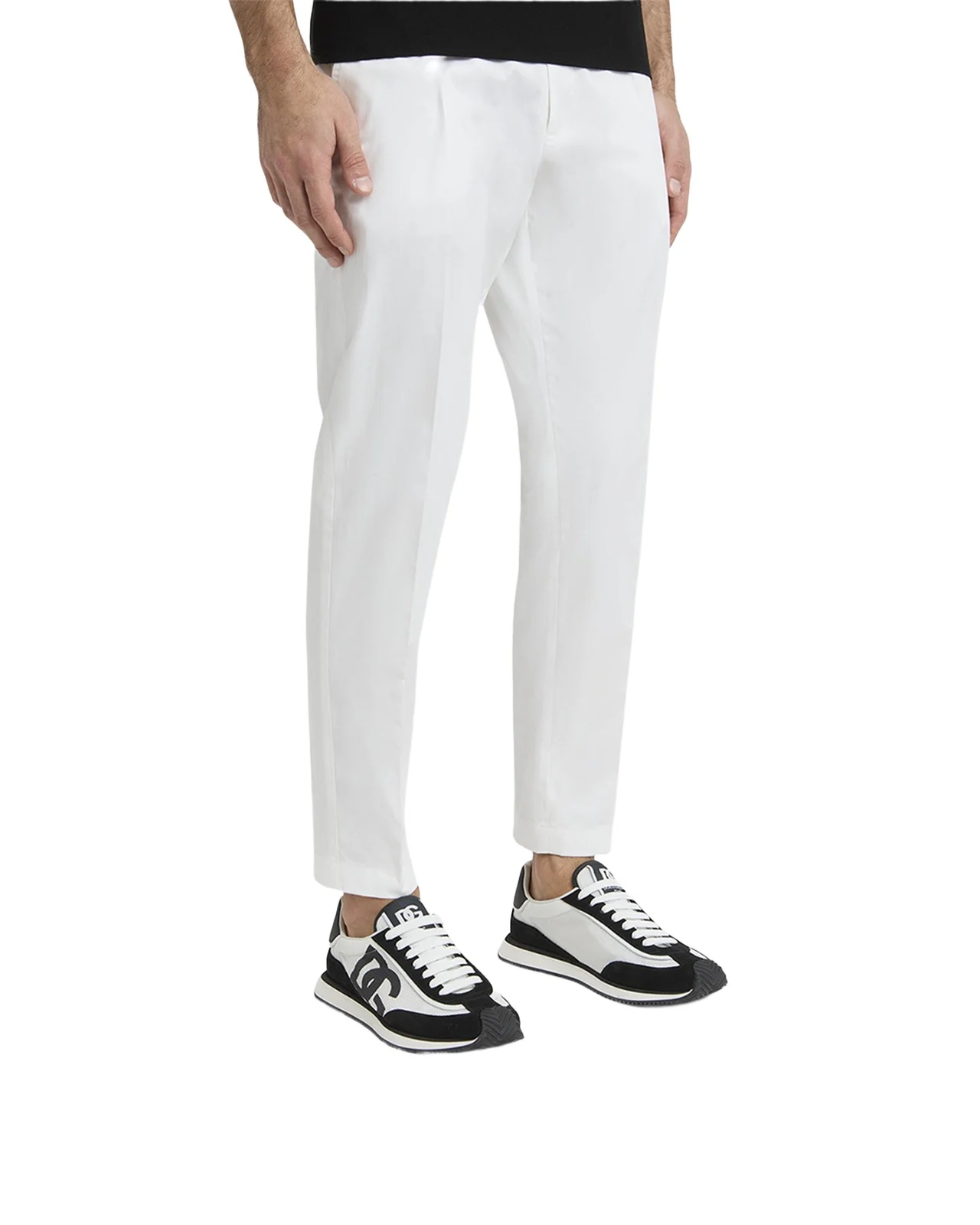 Dolce & Gabbana Men's Mixed-Material DG Cushion Sneakers