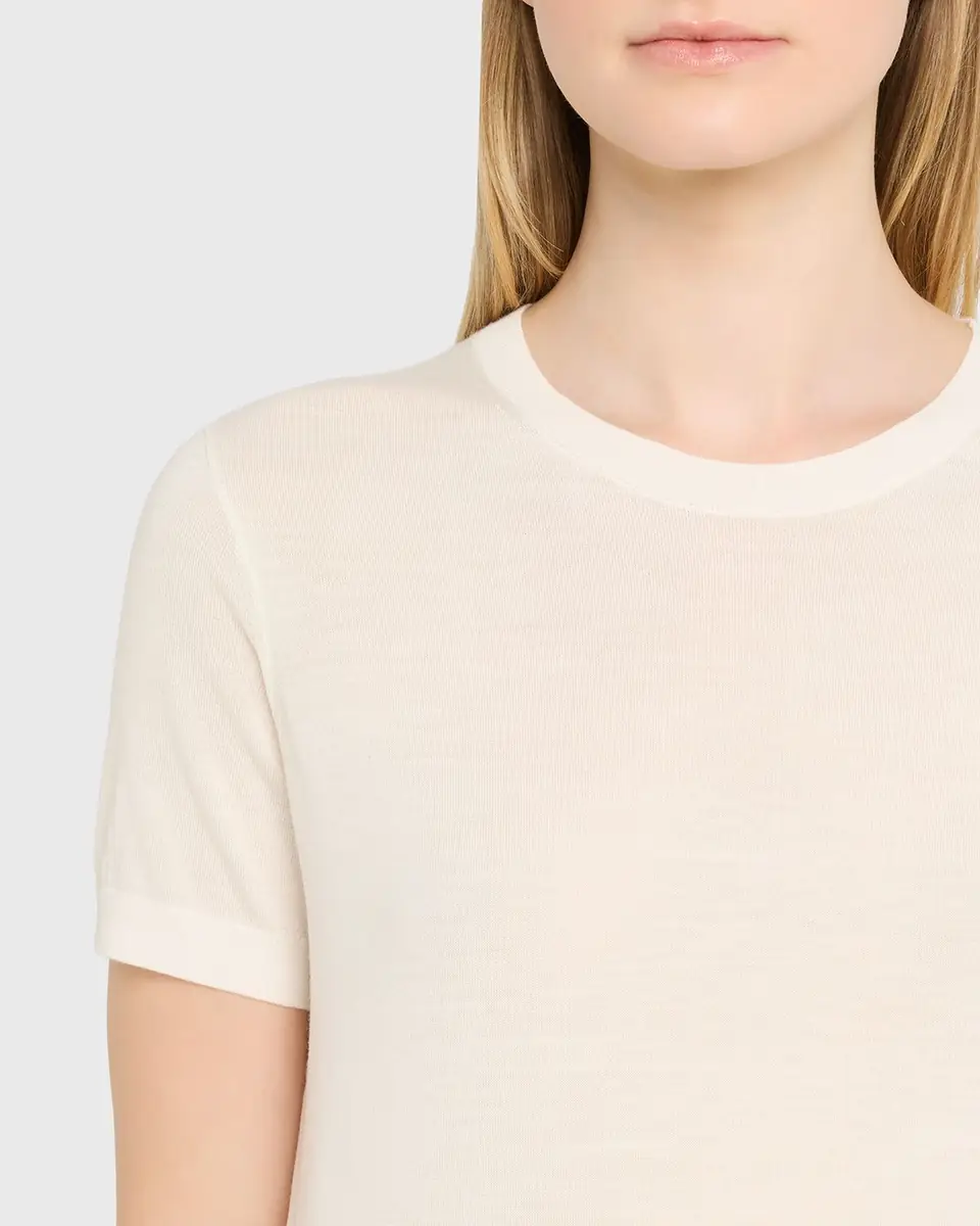 Theory Regal Merino Wool Short-Sleeve Crew T-Shirt | Thumbnail 5