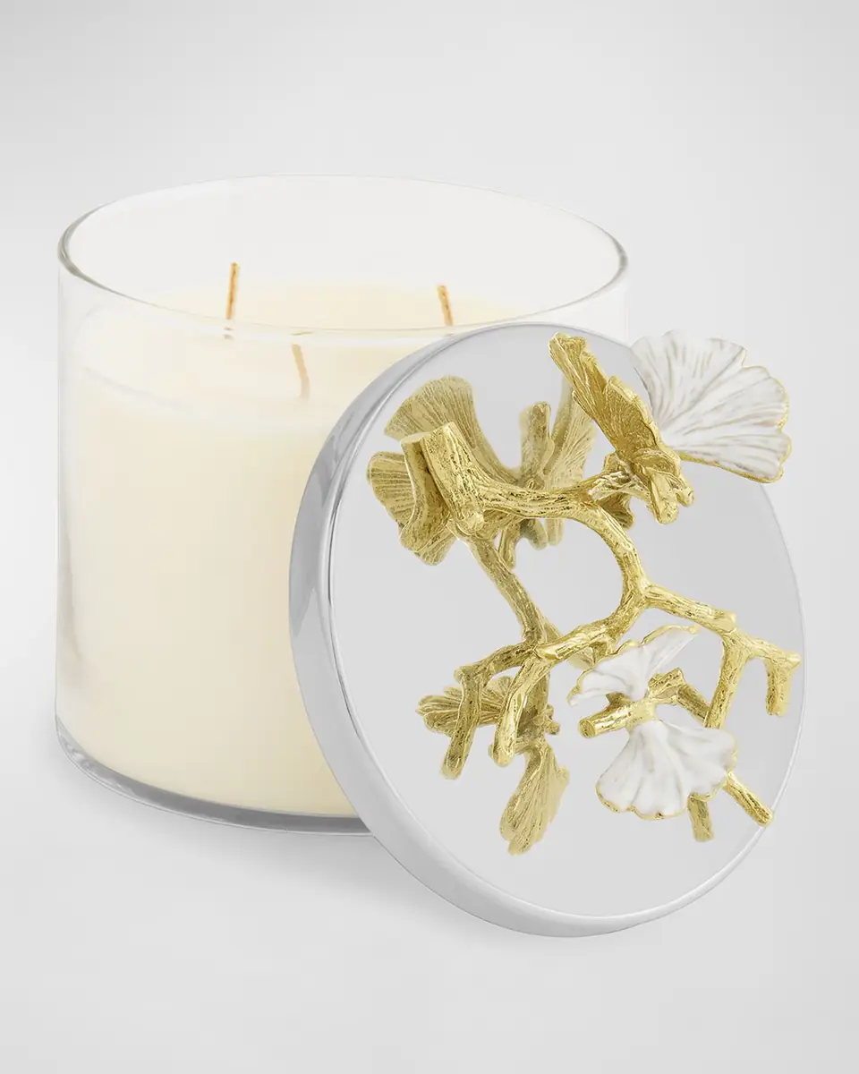 Michael Aram Butterfly Ginkgo White & Gold Candle | Thumbnail 2 Michael Aram Butterfly Ginkgo White & Gold Candle | Thumbnail 2
