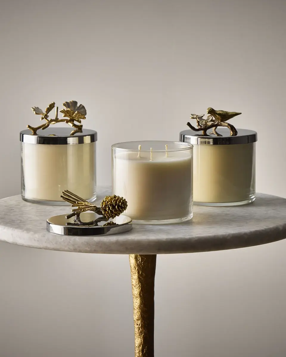 Michael Aram Butterfly Ginkgo White & Gold Candle | Thumbnail 4 Michael Aram Butterfly Ginkgo White & Gold Candle | Thumbnail 4