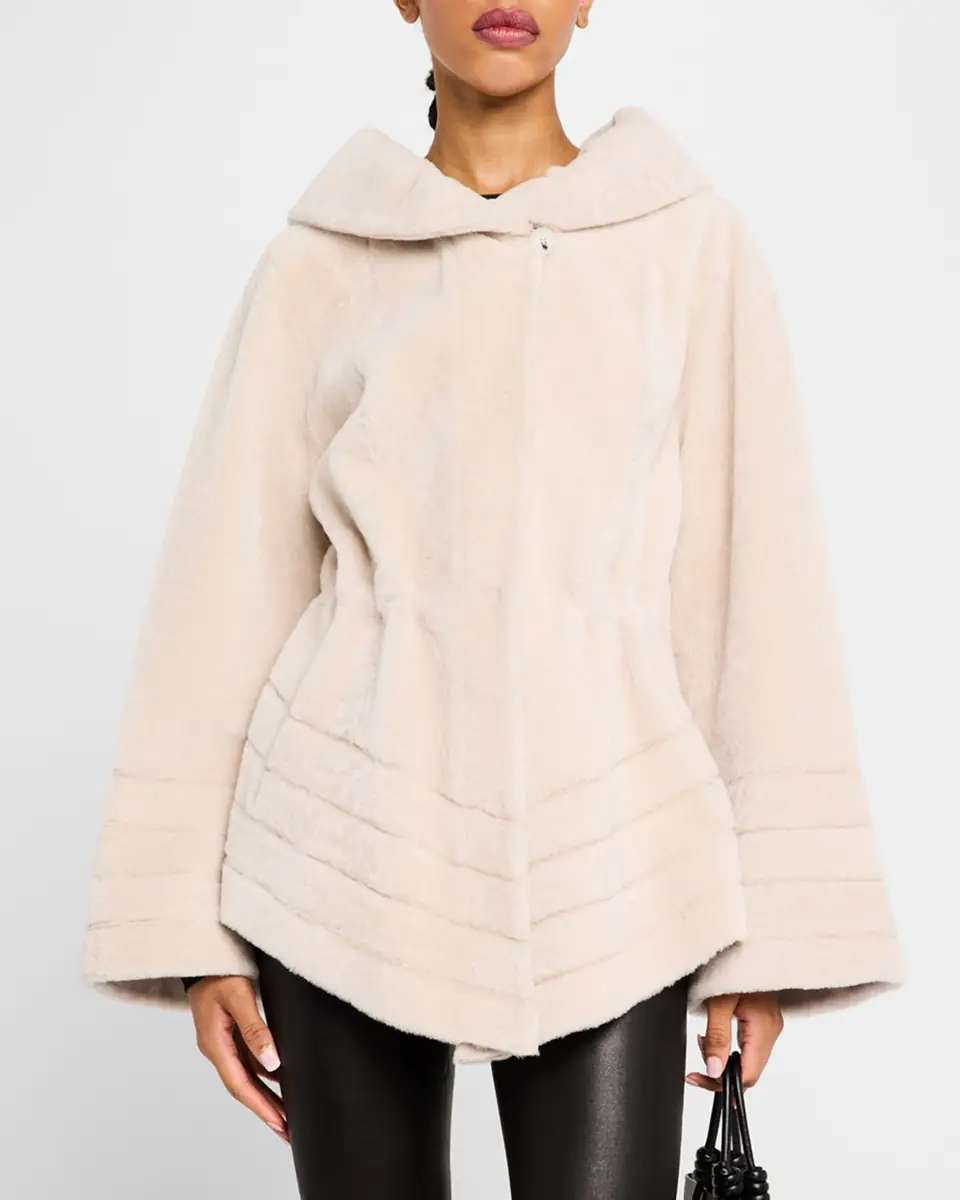 Gorski Reversible Textured Lamb Shearling Jacket | Thumbnail 3 Gorski Reversible Textured Lamb Shearling Jacket | Thumbnail 3