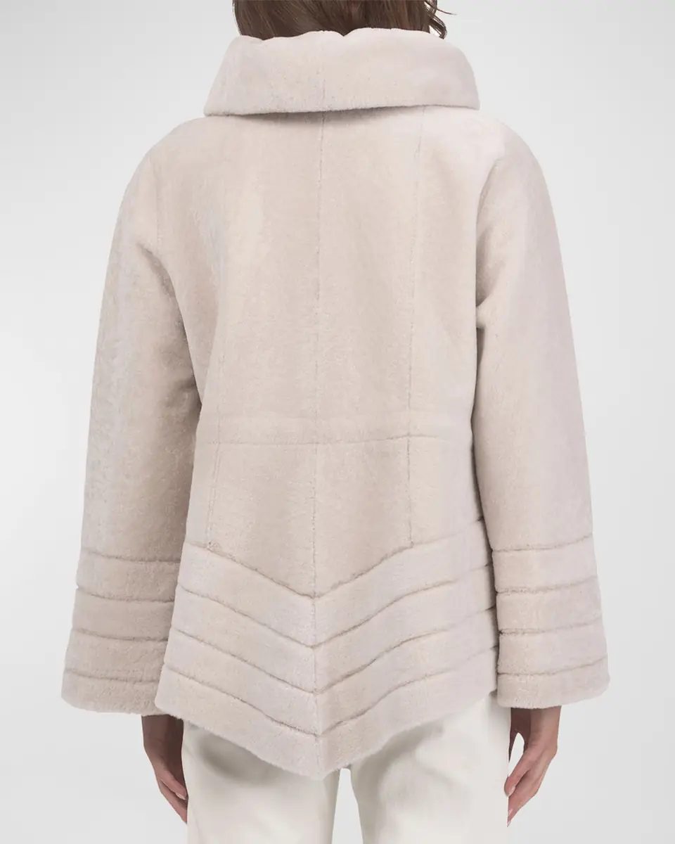 Gorski Reversible Textured Lamb Shearling Jacket | Thumbnail 6 Gorski Reversible Textured Lamb Shearling Jacket | Thumbnail 6