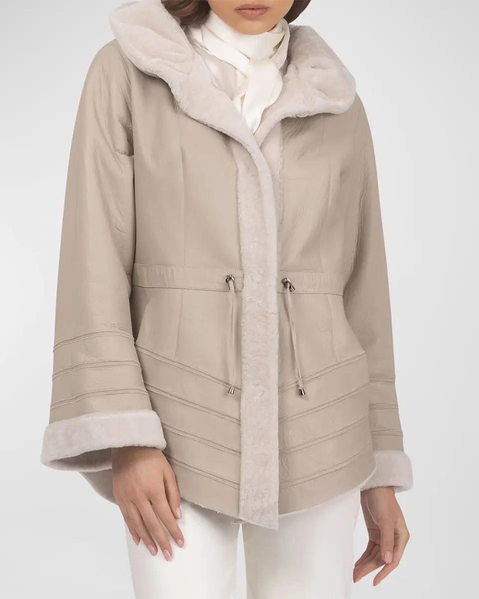 Gorski Reversible Textured Lamb Shearling Jacket | Thumbnail 7 Gorski Reversible Textured Lamb Shearling Jacket | Thumbnail 7