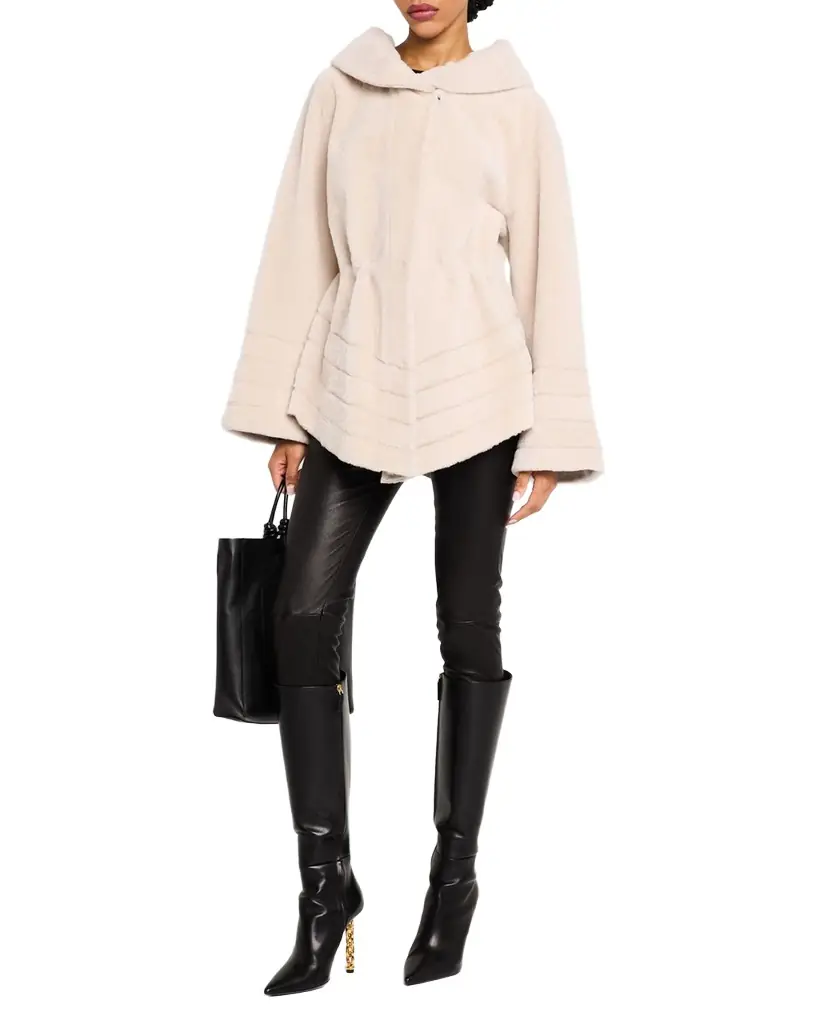 Reversible Textured Lamb Shearling Jacket Reversible Textured Lamb Shearling Jacket
