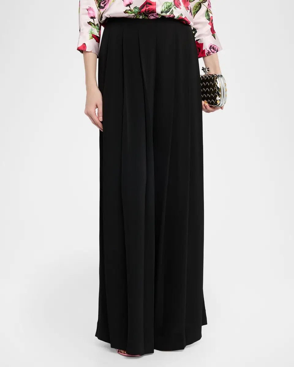 L'Agence Nova Mid-Rise Wide-Leg Pleated Pants | Thumbnail 4 L'Agence Nova Mid-Rise Wide-Leg Pleated Pants | Thumbnail 4