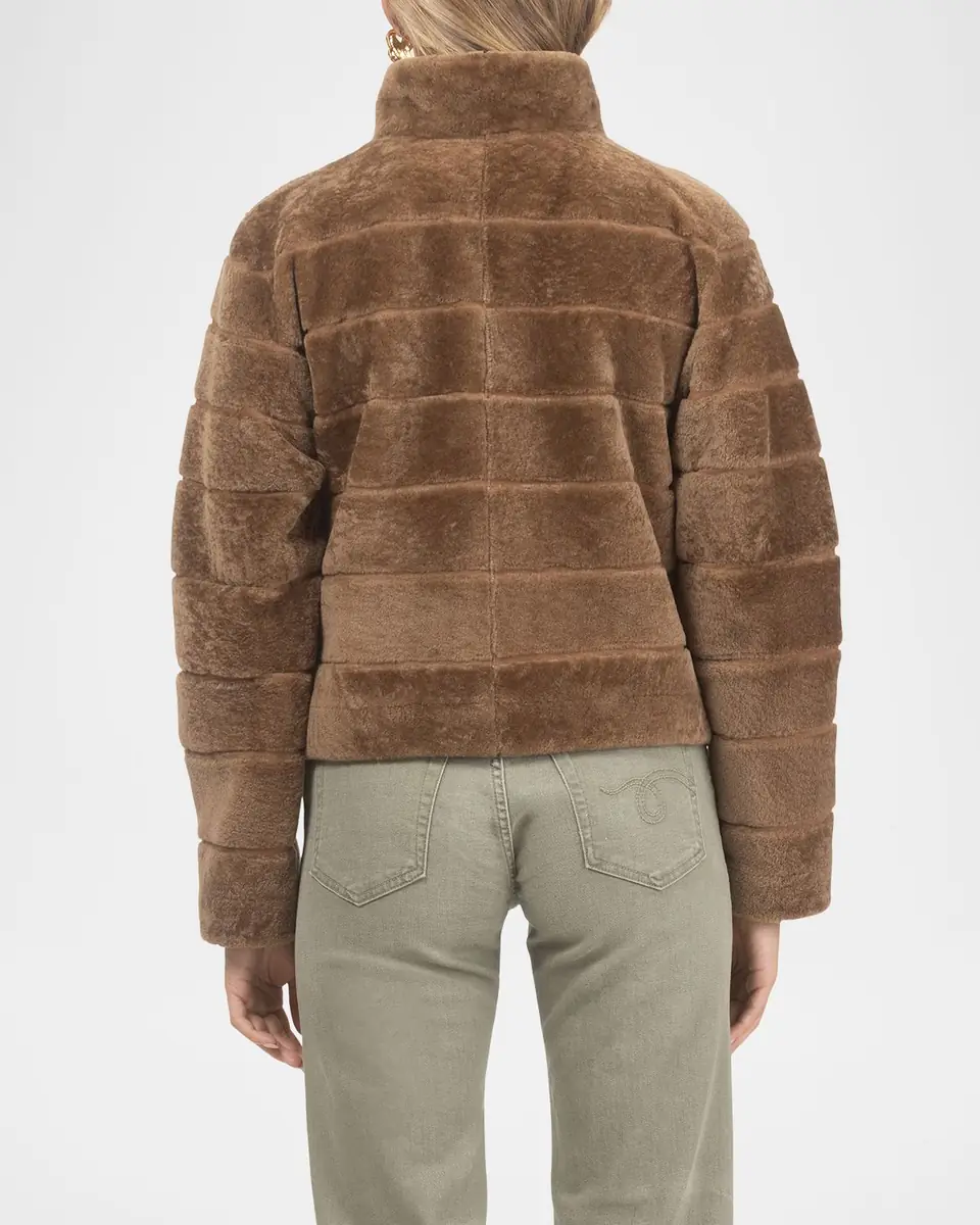 Gorski Reversible Textured Lamb Shearling Jacket | Thumbnail 6 Gorski Reversible Textured Lamb Shearling Jacket | Thumbnail 6