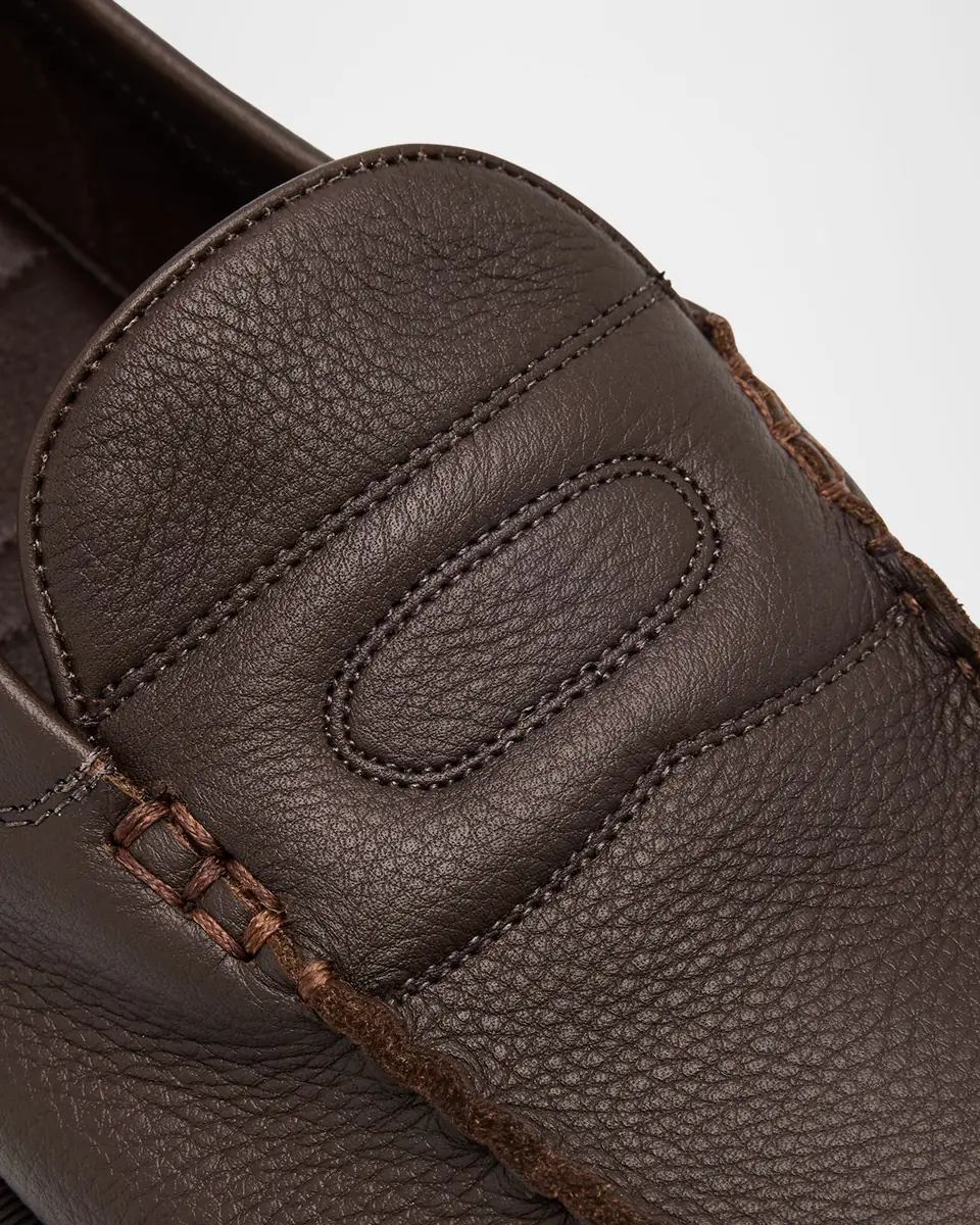 John Lobb Men's Pace Grained Leather Penny Loafers | Thumbnail 4 John Lobb Men's Pace Grained Leather Penny Loafers | Thumbnail 4