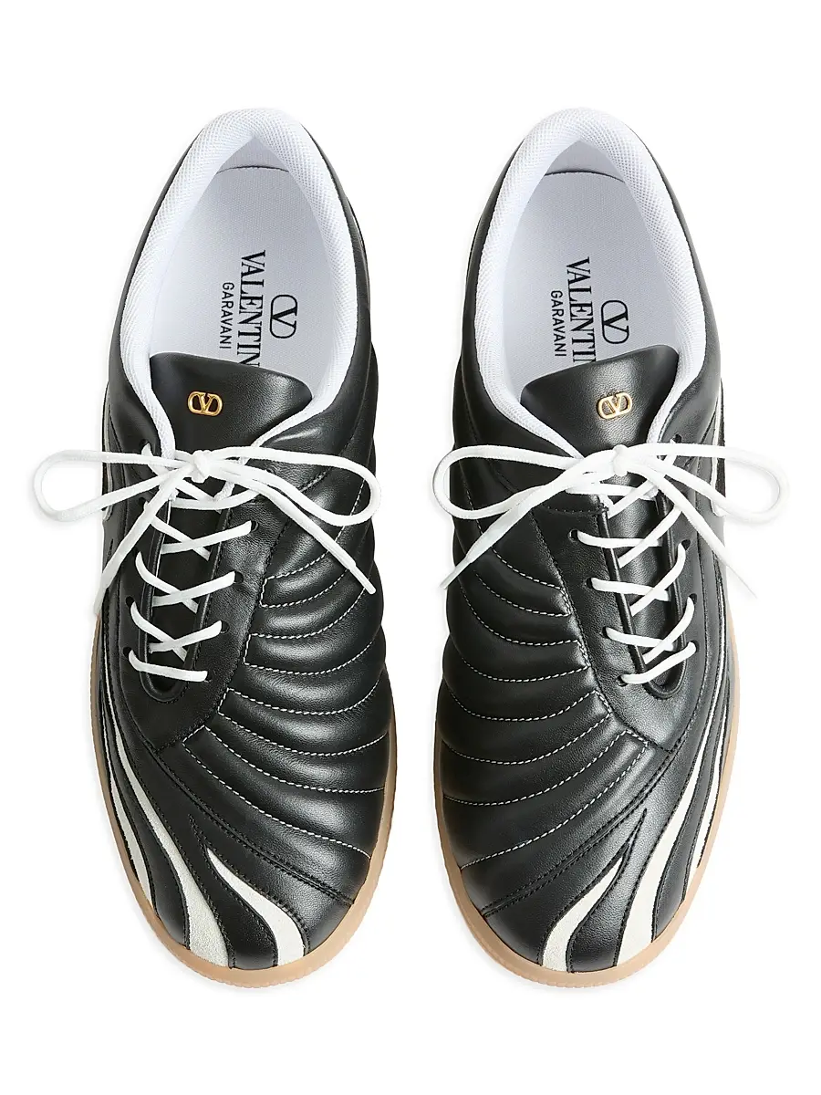 Valentino Men's Kicky Nappa Sneakers | Thumbnail 4 Valentino Men's Kicky Nappa Sneakers | Thumbnail 4